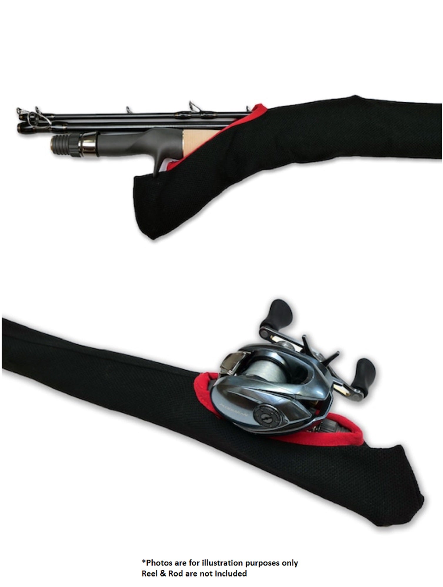 Monster Kiss Rod Sock Cover 450 x 60mm Gray (1472)