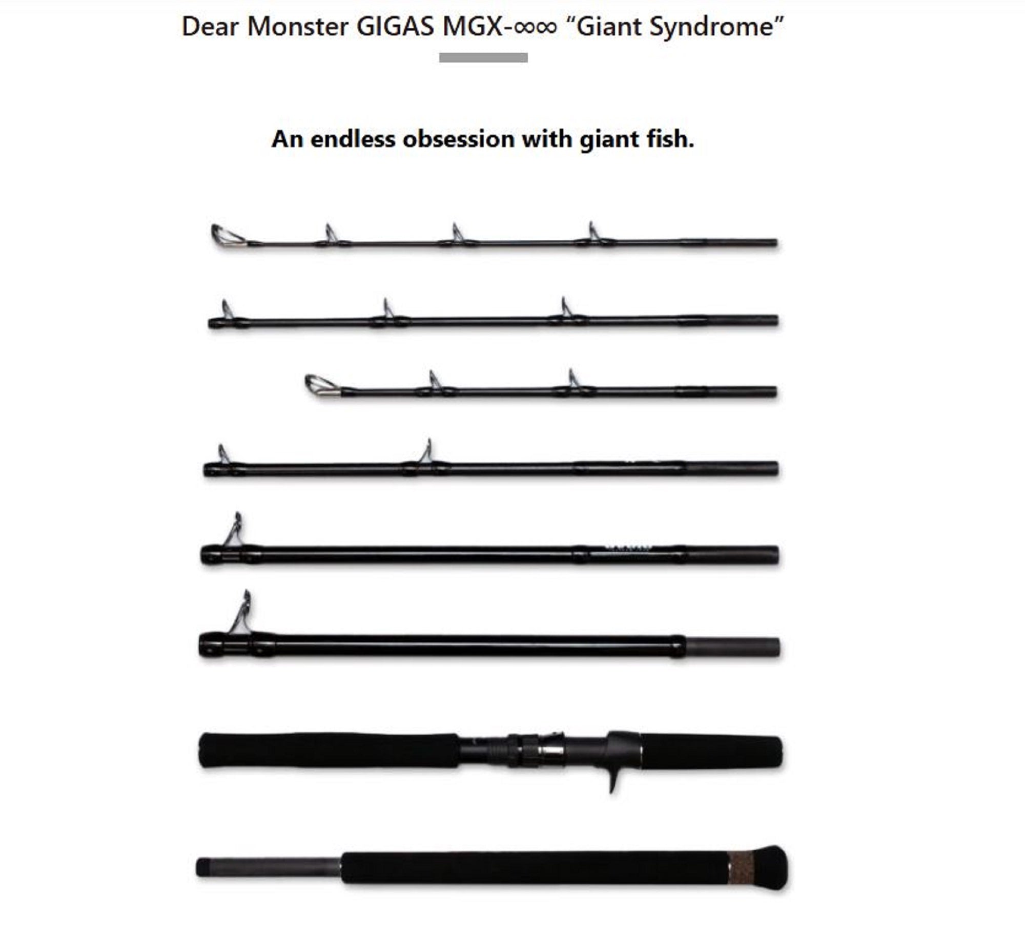 Monster Kiss Rod Baitcast Dear Monster Gigas MGX-Infinity Travel Rod (1953)