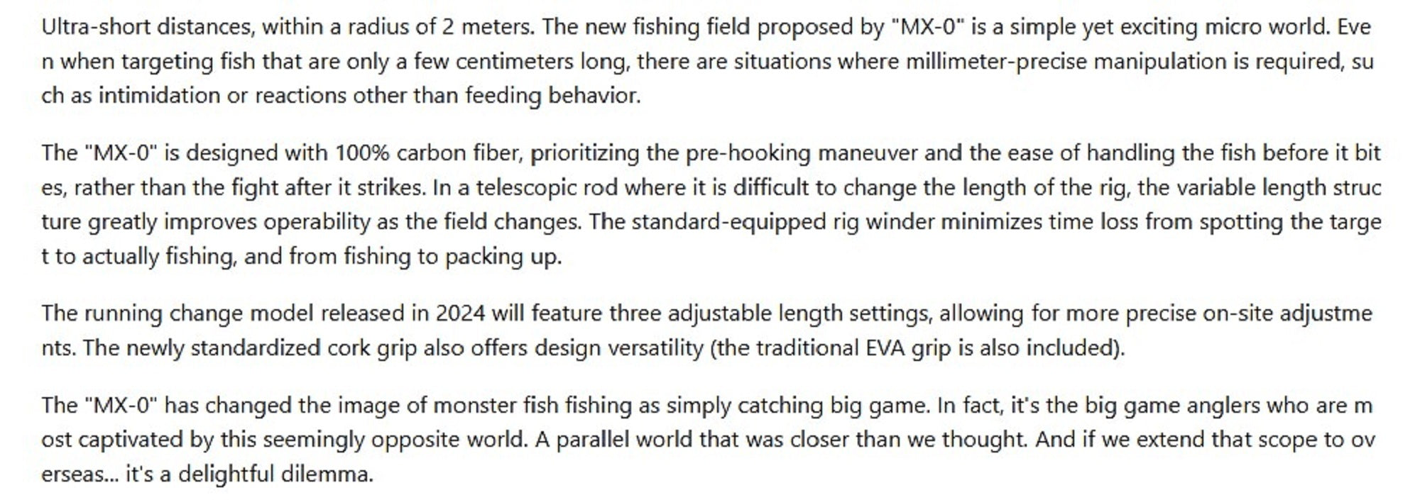 Monster Kiss Rod MX-0 Pole 30cm Telescopic 100/120/140 cm (2400)