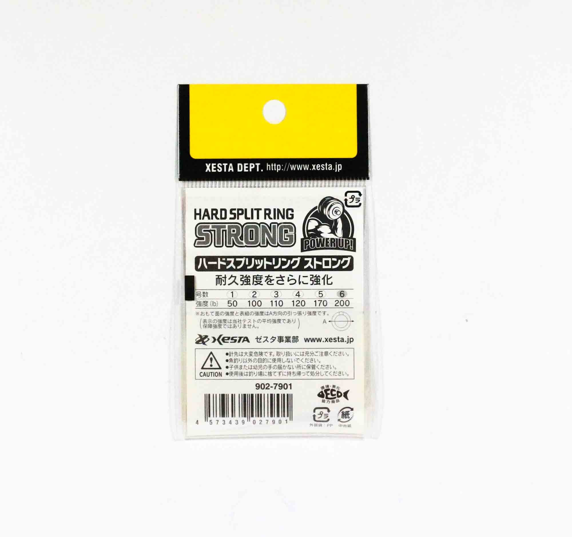 Xesta Hard Split Ring Strong Size 6, 200lb, 7pieces (7901)