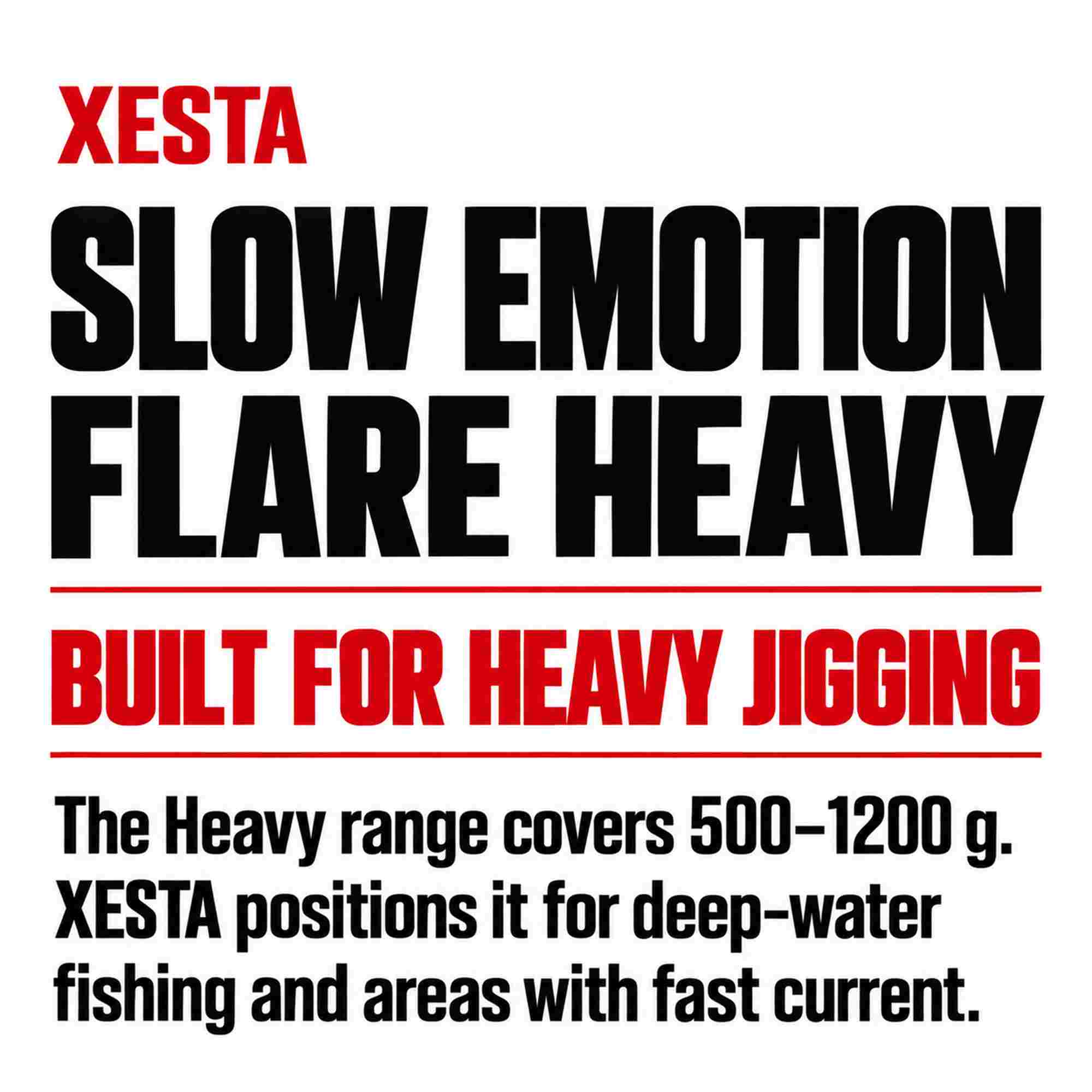 Xesta Metal Jig Slow Emotion Flare 500 grams ALZL (4251)