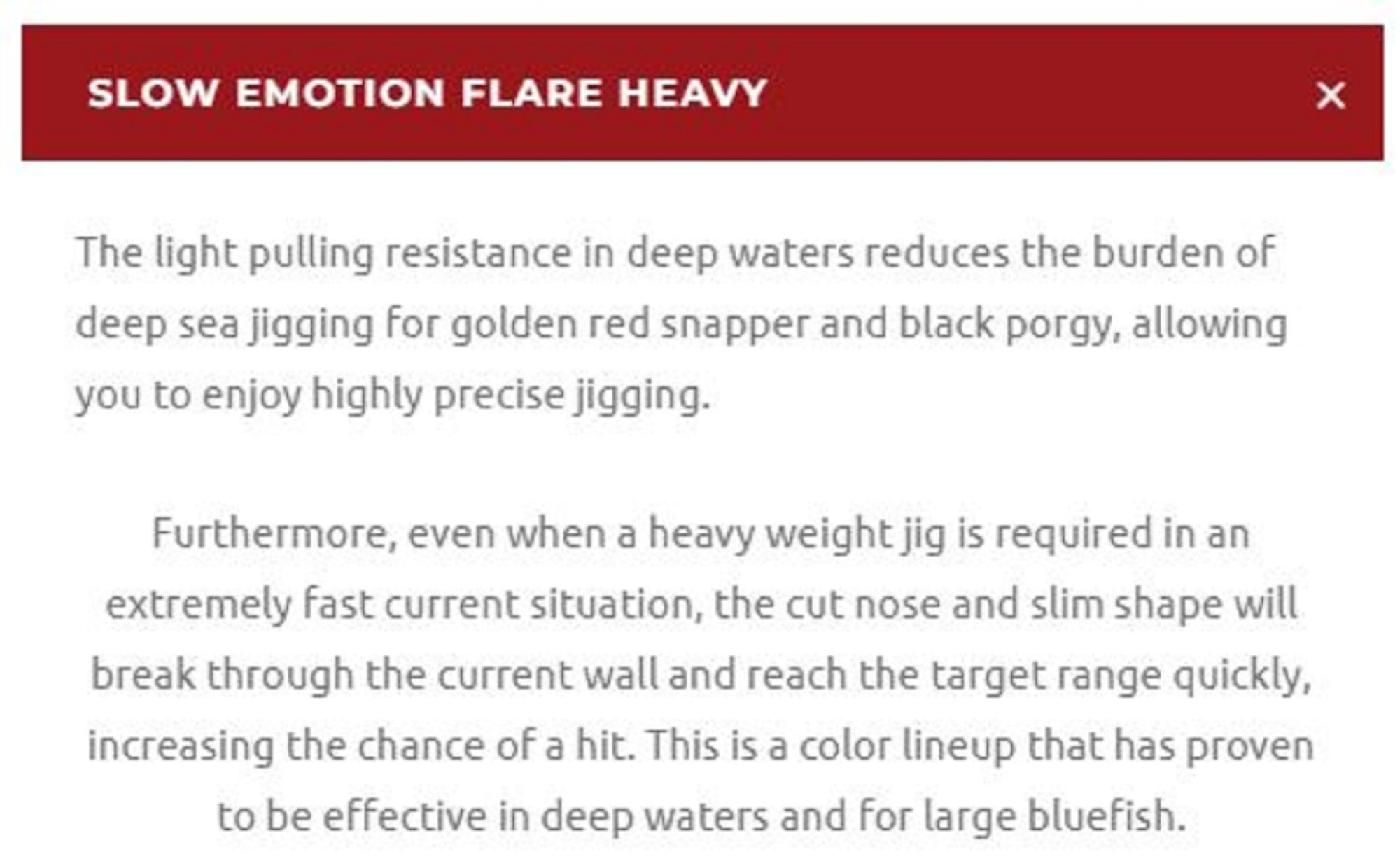 Xesta Metal Jig Slow Emotion Flare 600 grams KS (4312)