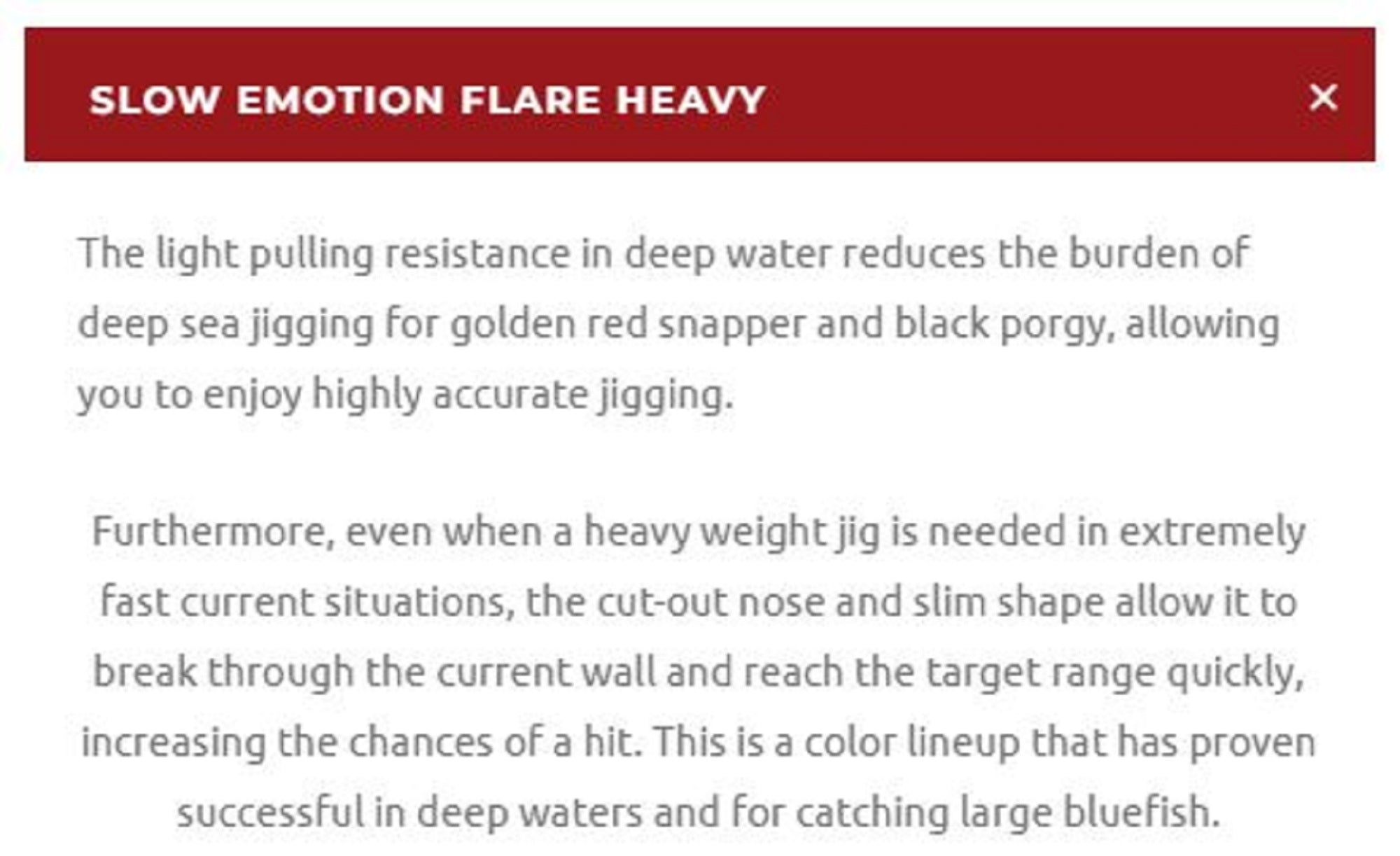 Xesta Metal Jig Slow Emotion Flare 800 grams ALZL (4558)
