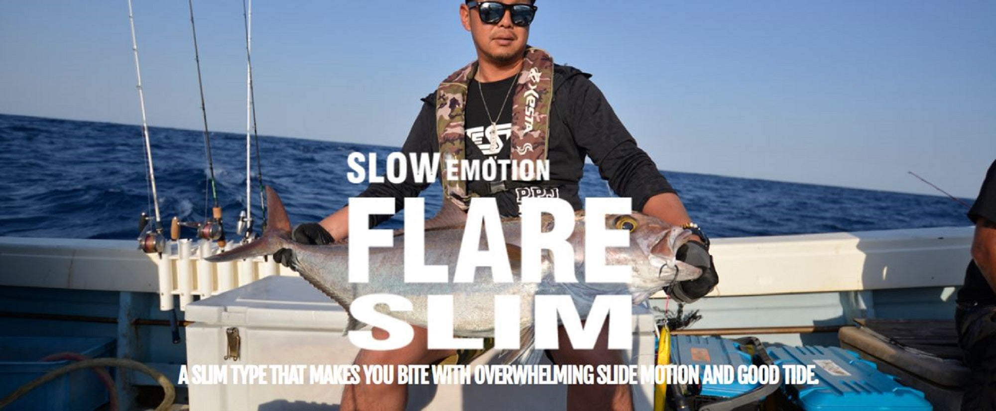 Xesta Metal Jig Slow Emotion Flare Slim 150 grams GGD (8341)