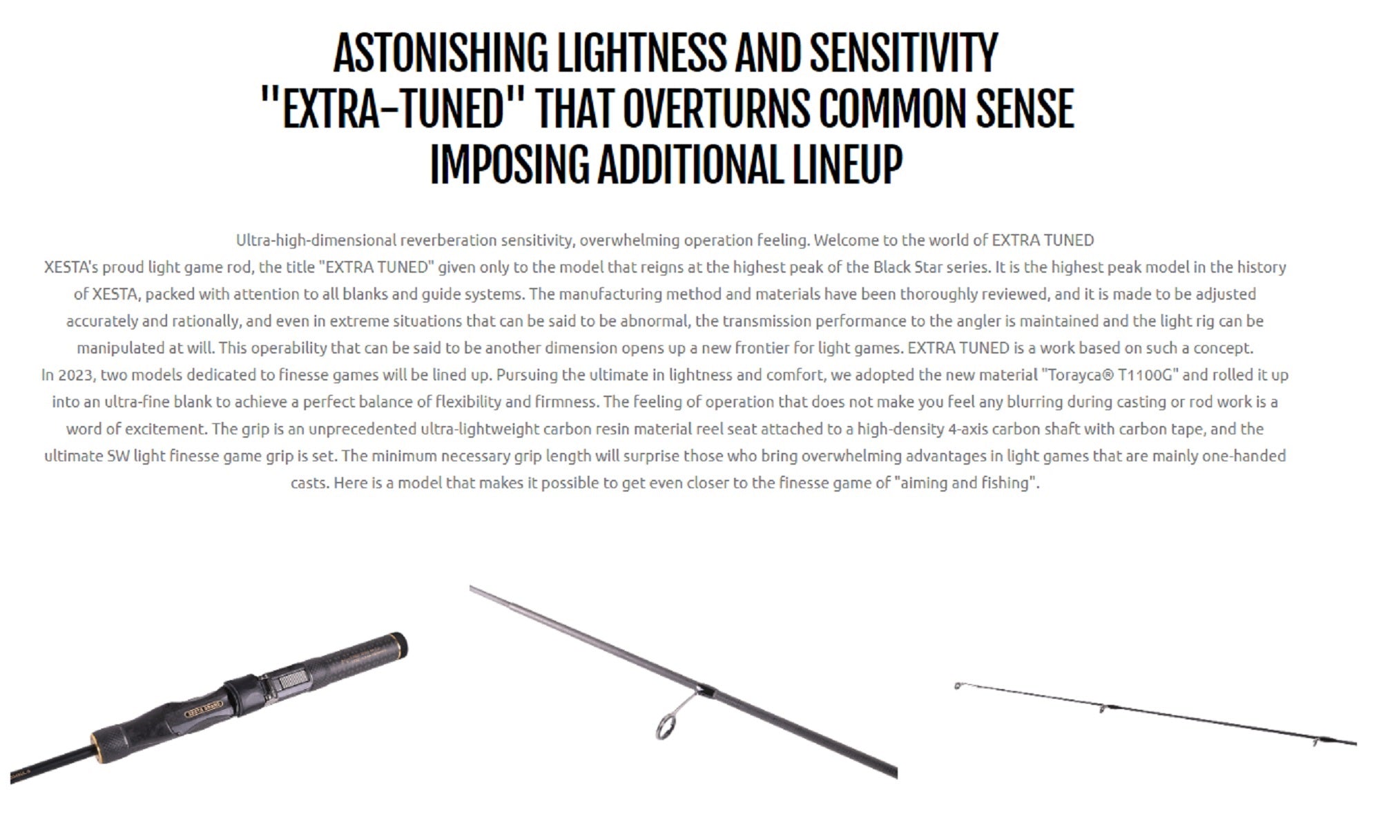 Xesta Rod Spinning Black Star Extra Tuned S54 SUL-S Finesse Unison (0540)