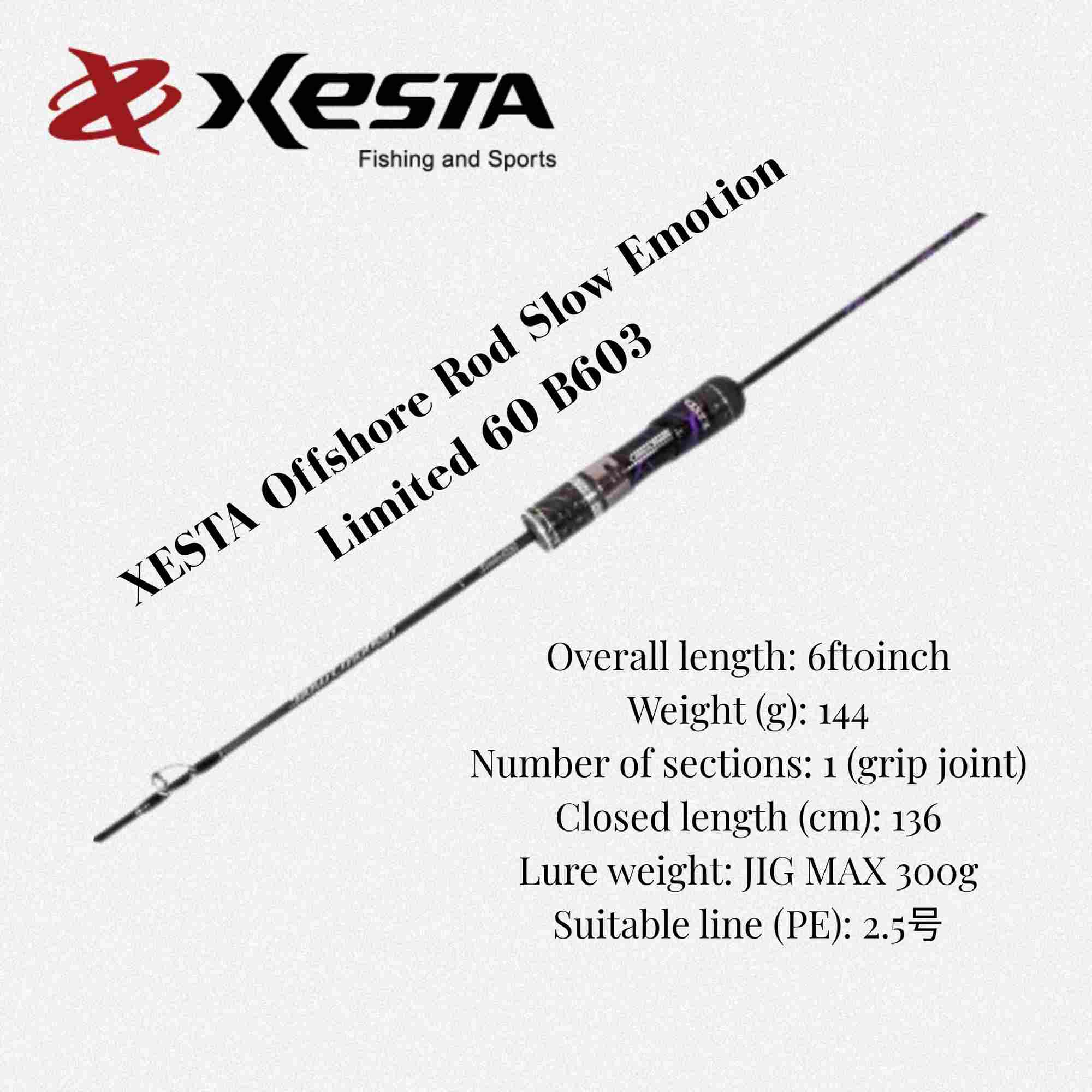 Xesta Rod Baitcast Slow Emotion Limited 60 B603 (6824)