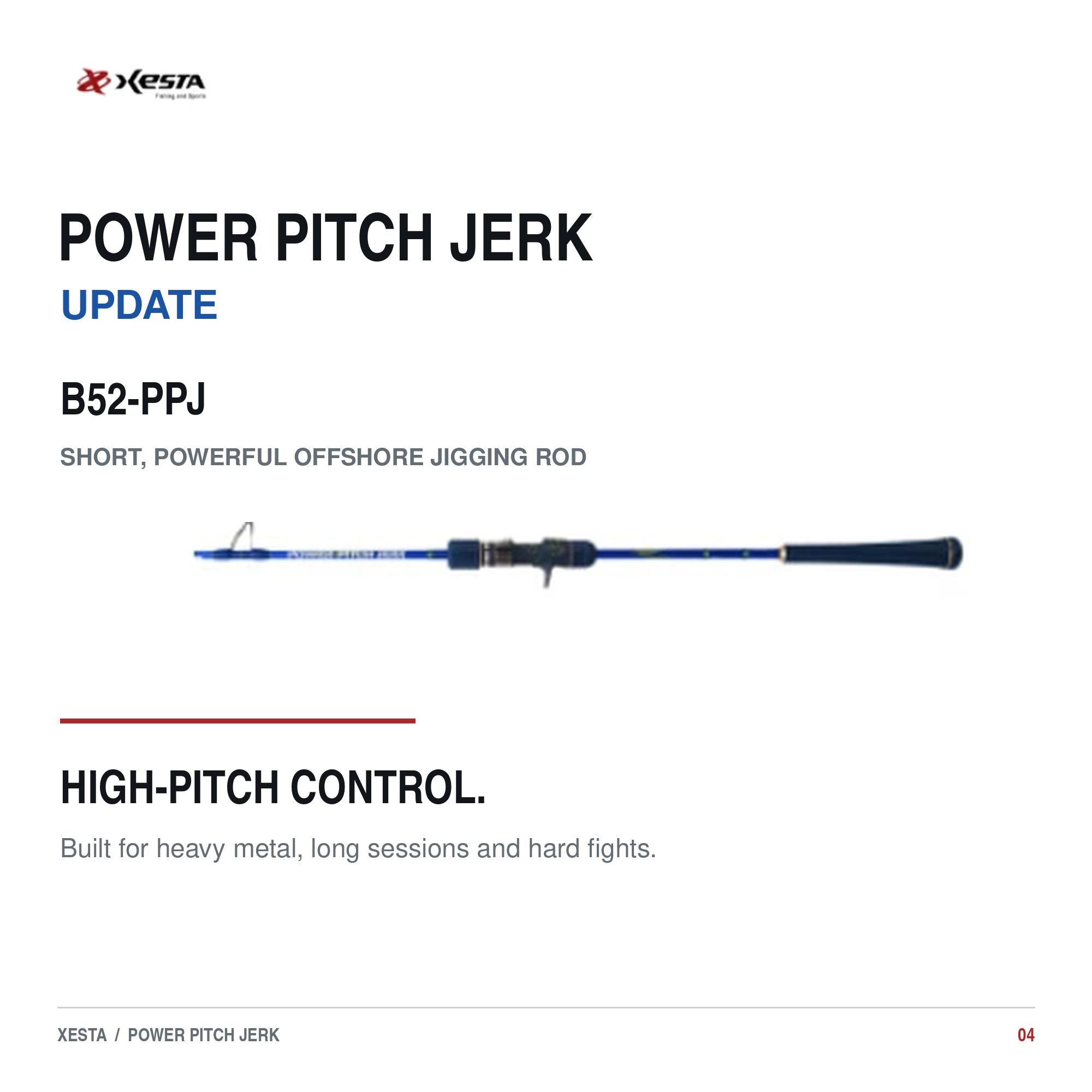 Xesta Rod Baitcast Power Pitch Jerk B52-PPJ (8101)