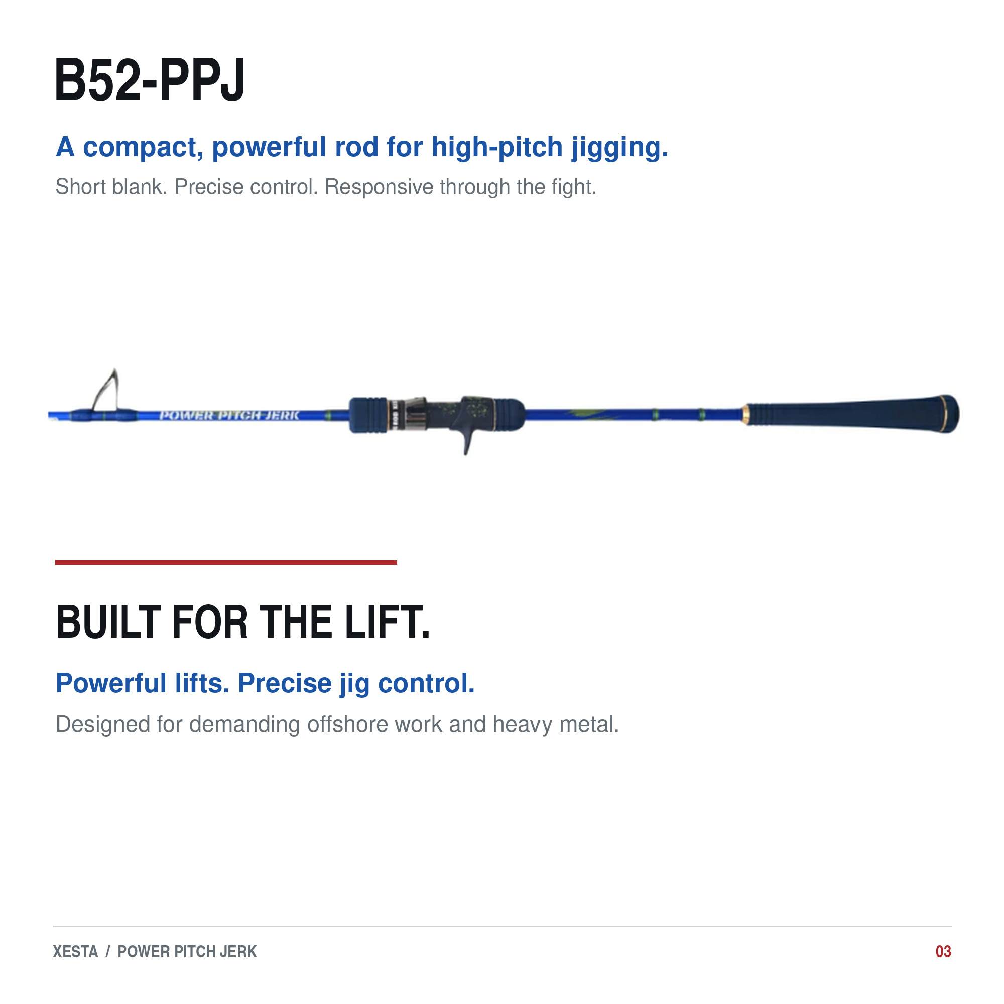 Xesta Rod Baitcast Power Pitch Jerk B52-PPJ (8101)