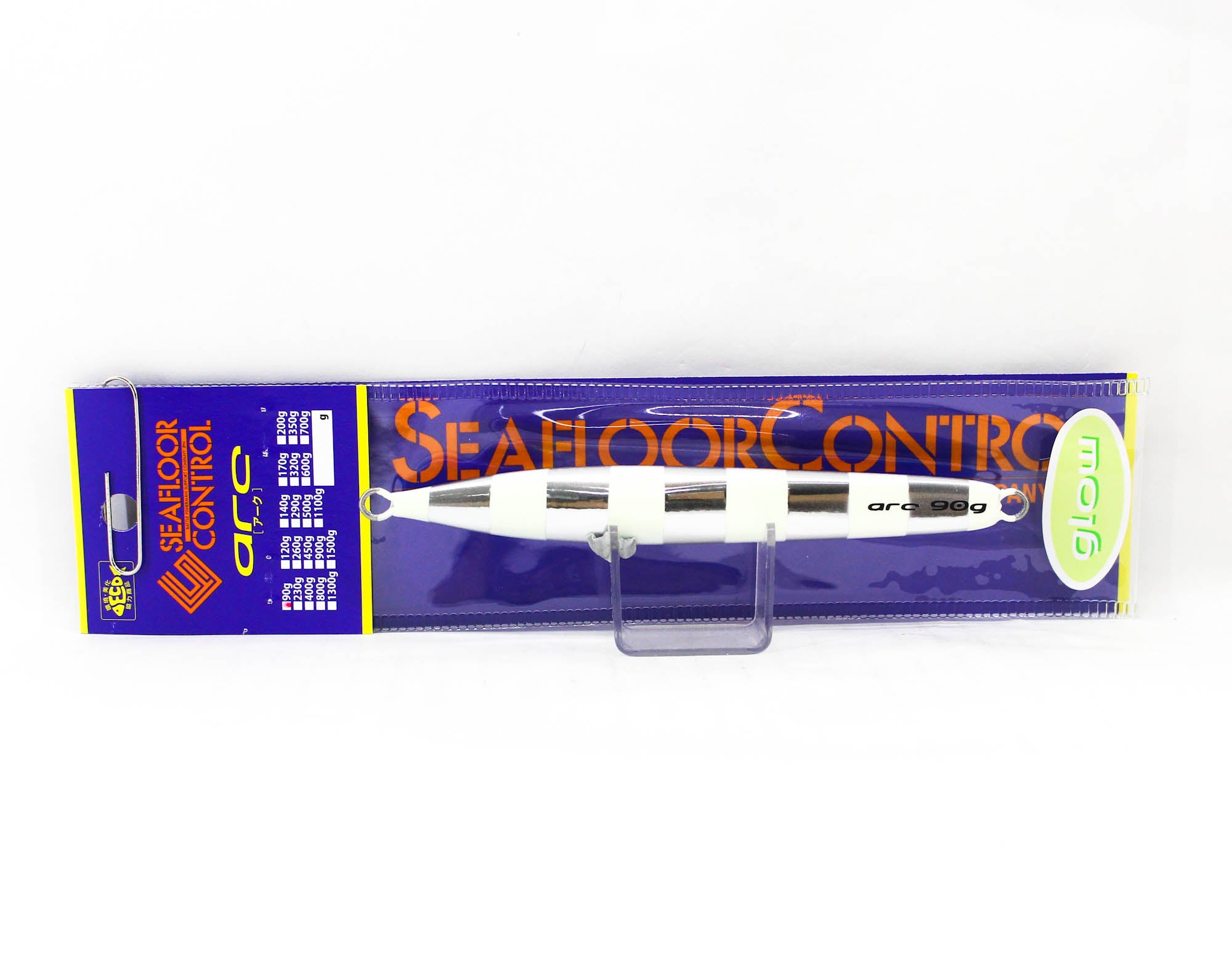 Seafloor Control Metal Jig Arc 90 grams Titan Zebra Glow (8573)
