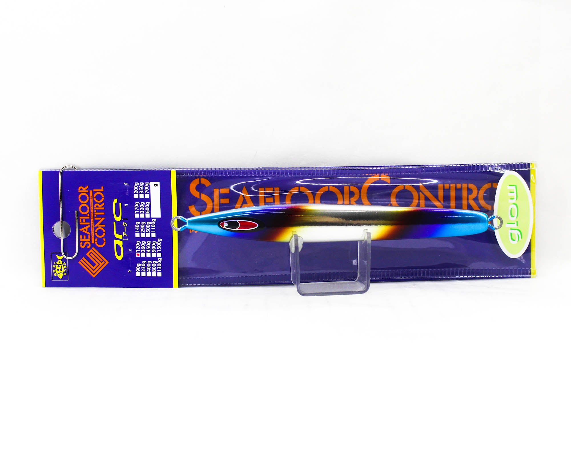 Seafloor Control Metal Jig Arc 120 grams Titan Zebra Glow (8580)