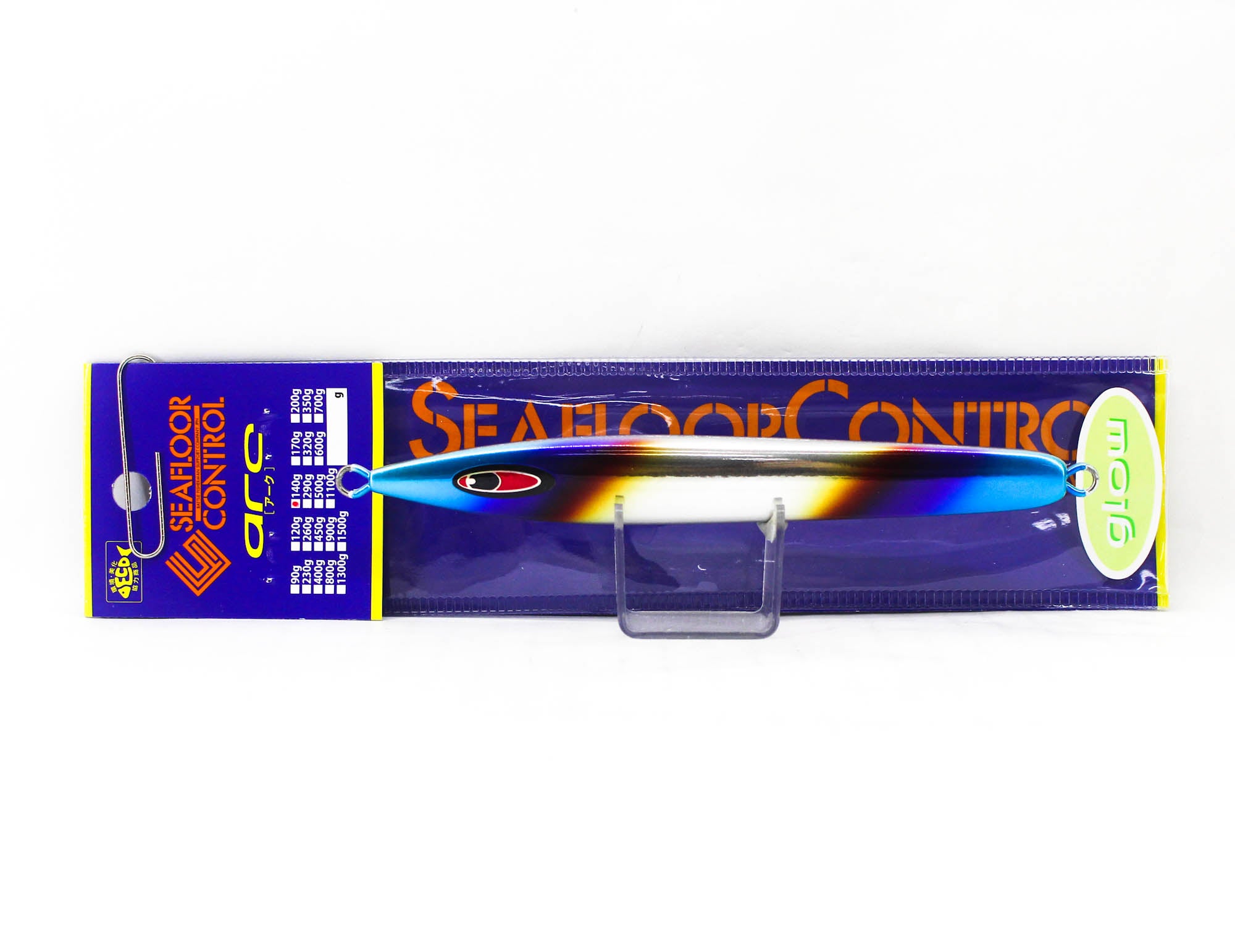 Seafloor Control Metal Jig Arc 140 grams Titan Zebra Glow (8597)