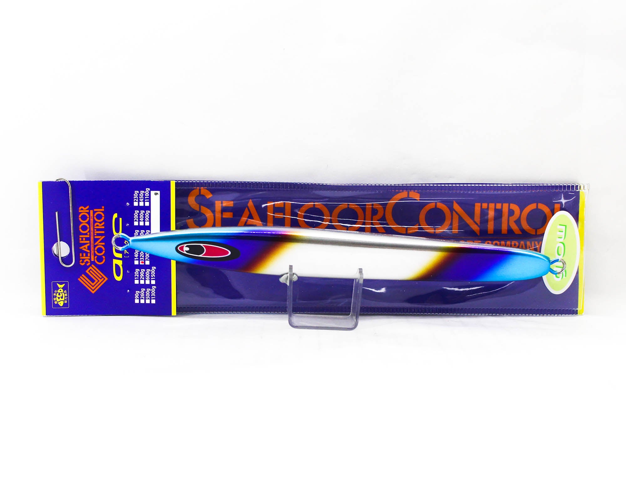 Seafloor Control Metal Jig Arc 320 grams Titan Zebra Glow (8658)