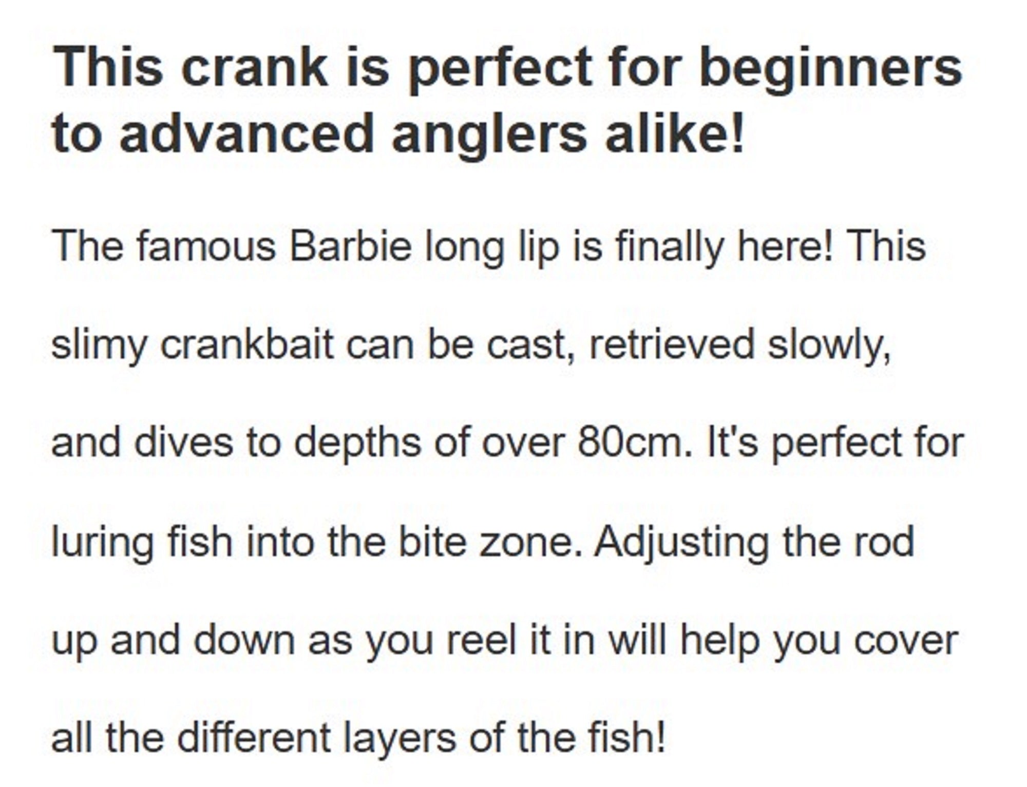 Rob Lure Barbie Long SS 30.5mm Slow Sinking Lure 3 (5905)