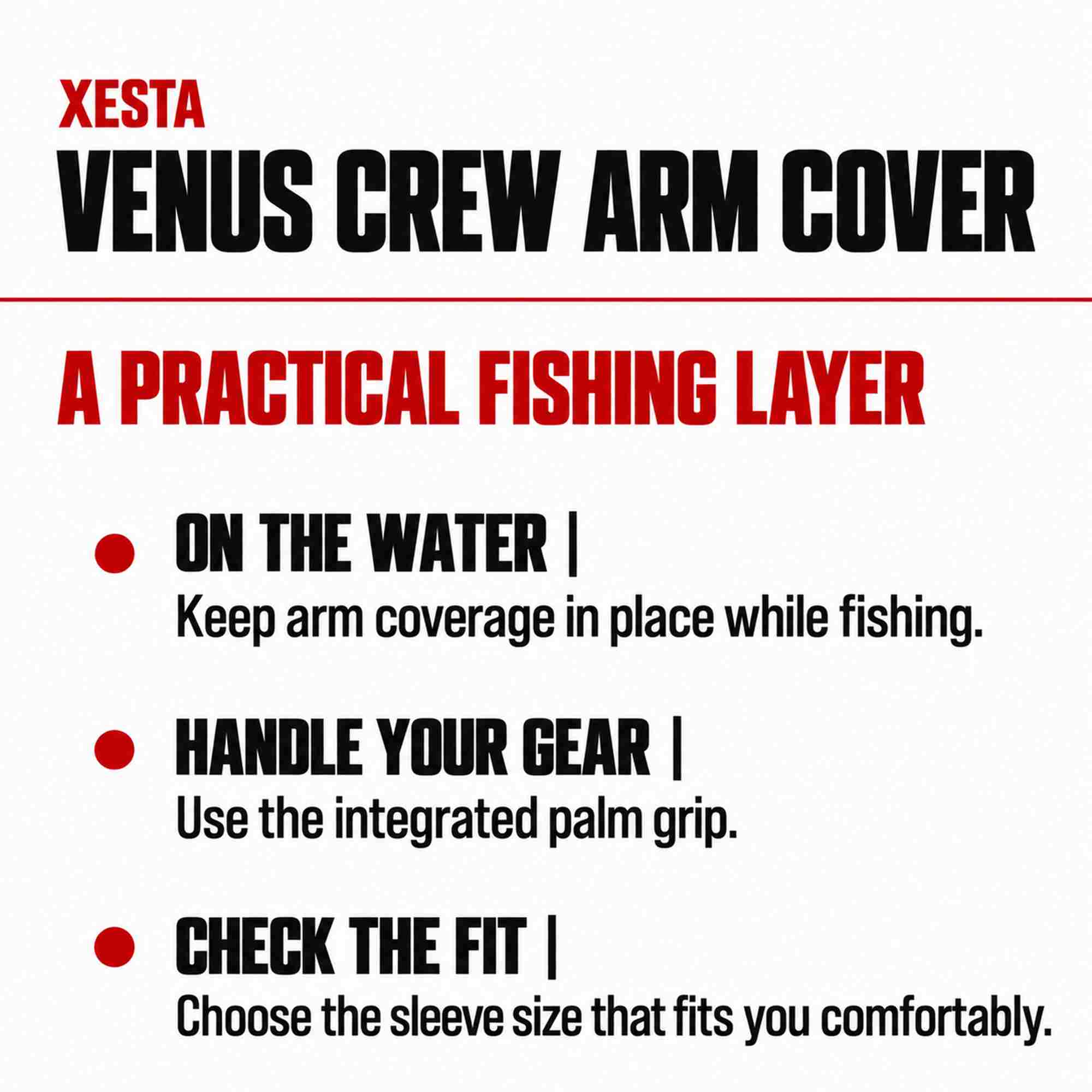 Xesta Arm Cover Venus Crew Size M Pink (1059)