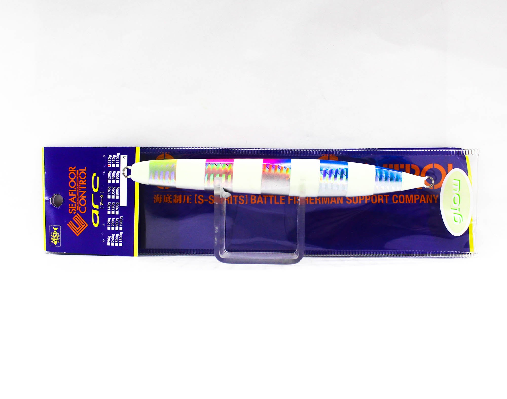 Seafloor Control Metal Jig Arc 230 grams Blue Pink Zebra (5232)