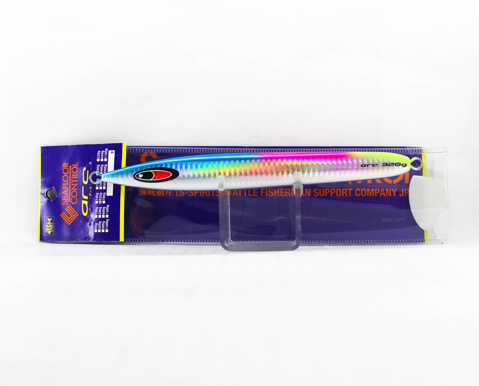 Seafloor Control Metal Jig Arc 320 grams Blue Pink Zebra (5263)
