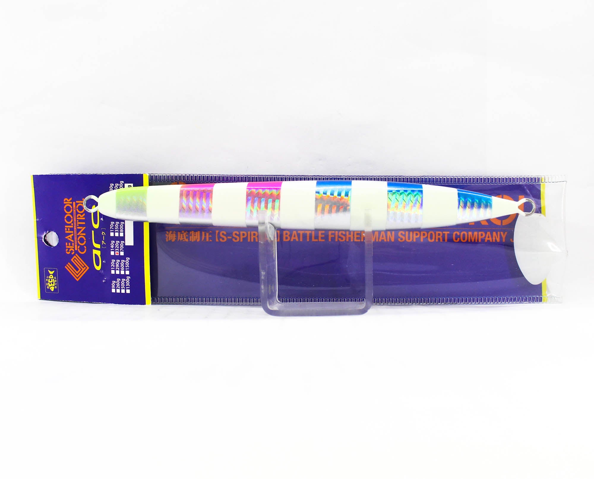 Seafloor Control Metal Jig Arc 320 grams Blue Pink Zebra (5263)