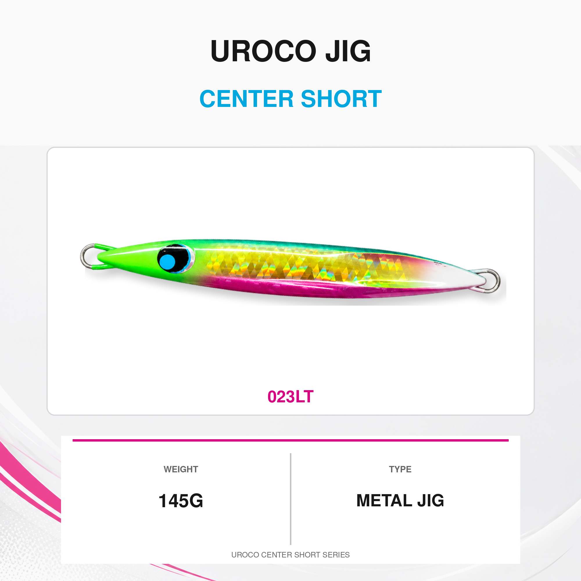 Uroco Metal Jig Uroco Center Short 145 grams 023LT (2700)