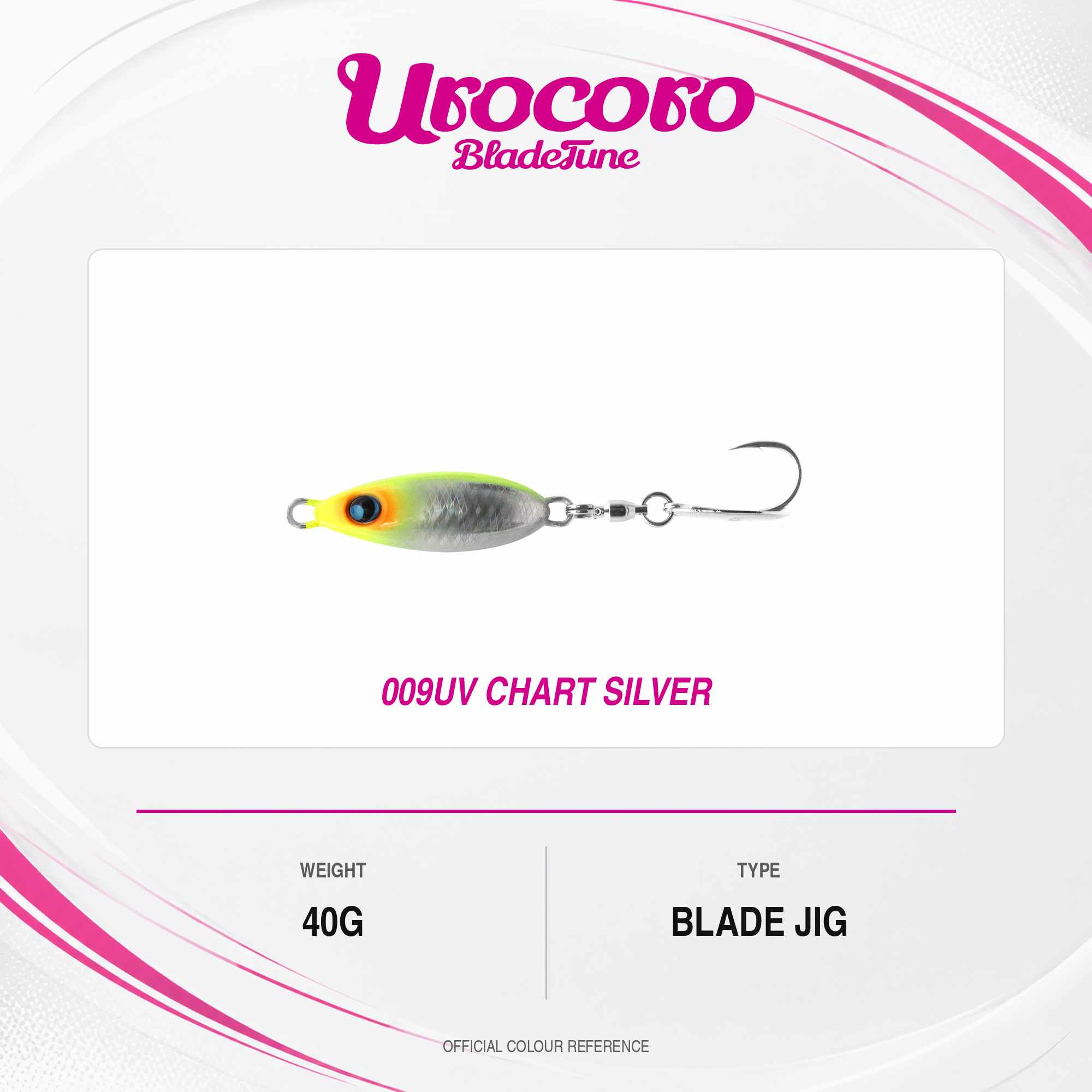 Uroco Metal Jig Blade Tune 40 grams 009 (3097)