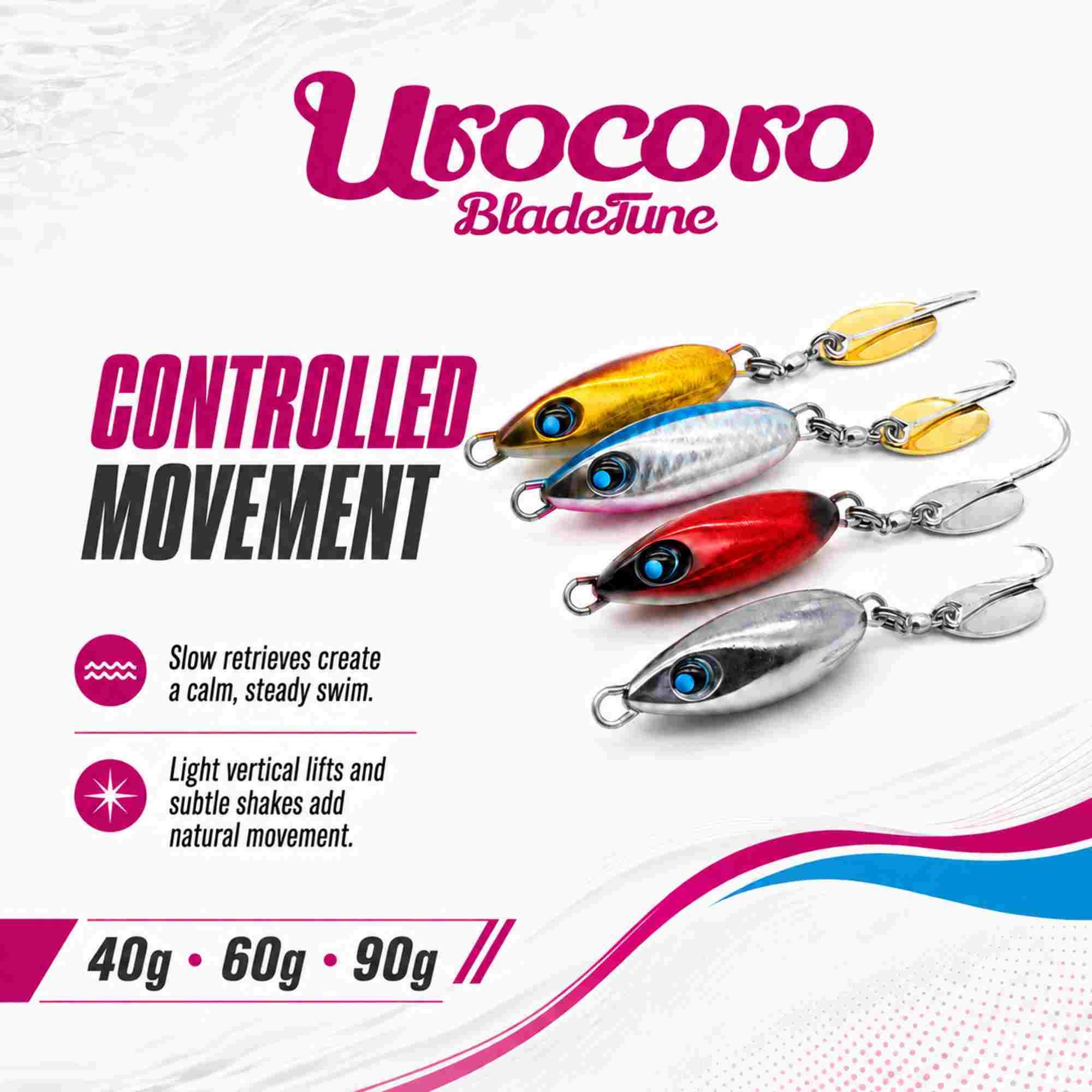 Uroco Metal Jig Blade Tune 90 grams 002 (3219)