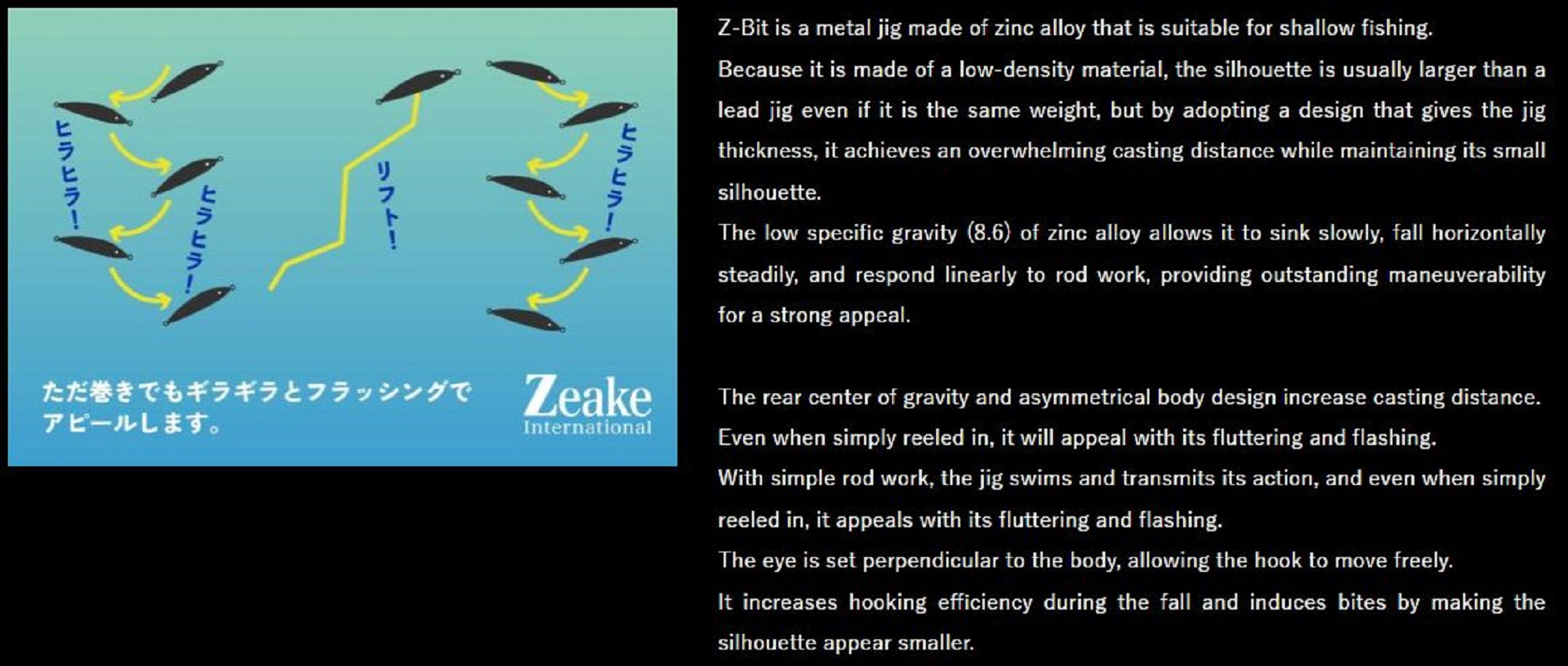 Zeake Metal Jig Z Bit 20 grams 111 (3093)