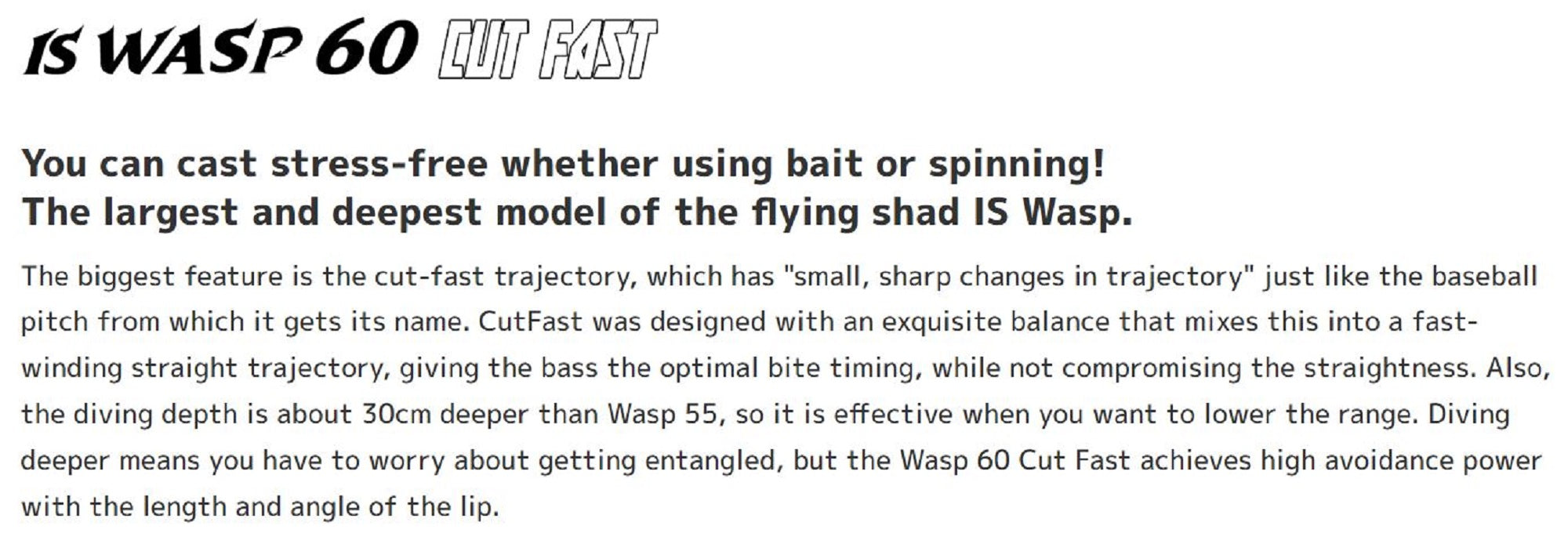 Imakatsu IS Wasp 60 Cutfast Suspend Lure 81 (6664)