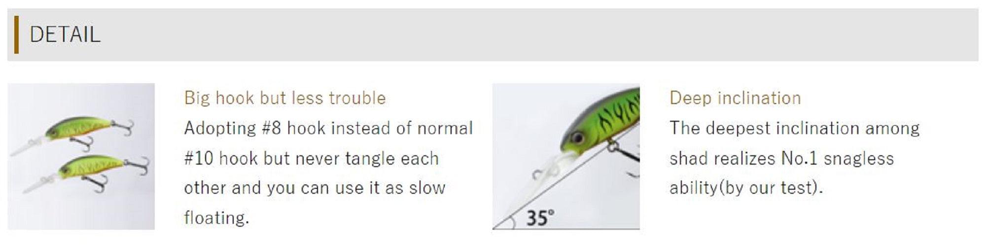 OSP Dunk 48 Floating Deep Diving Minnow Lure M-35 (2885)