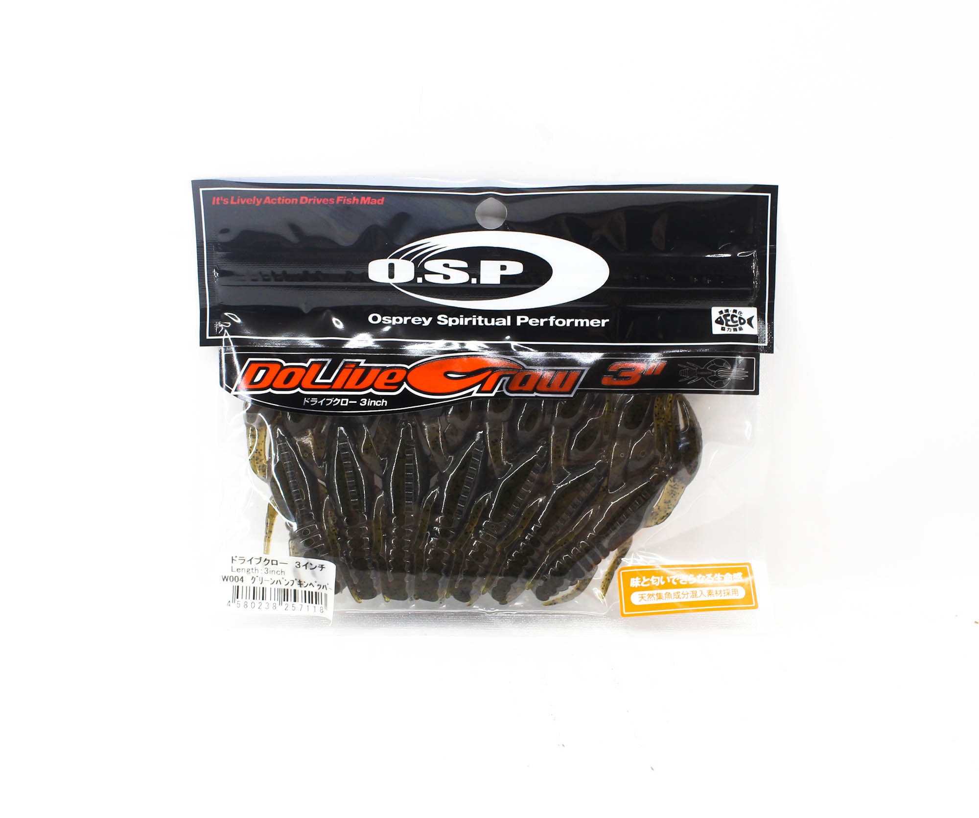 OSP Soft Lure Dolive Craw 3 Inches W-004 (7118)