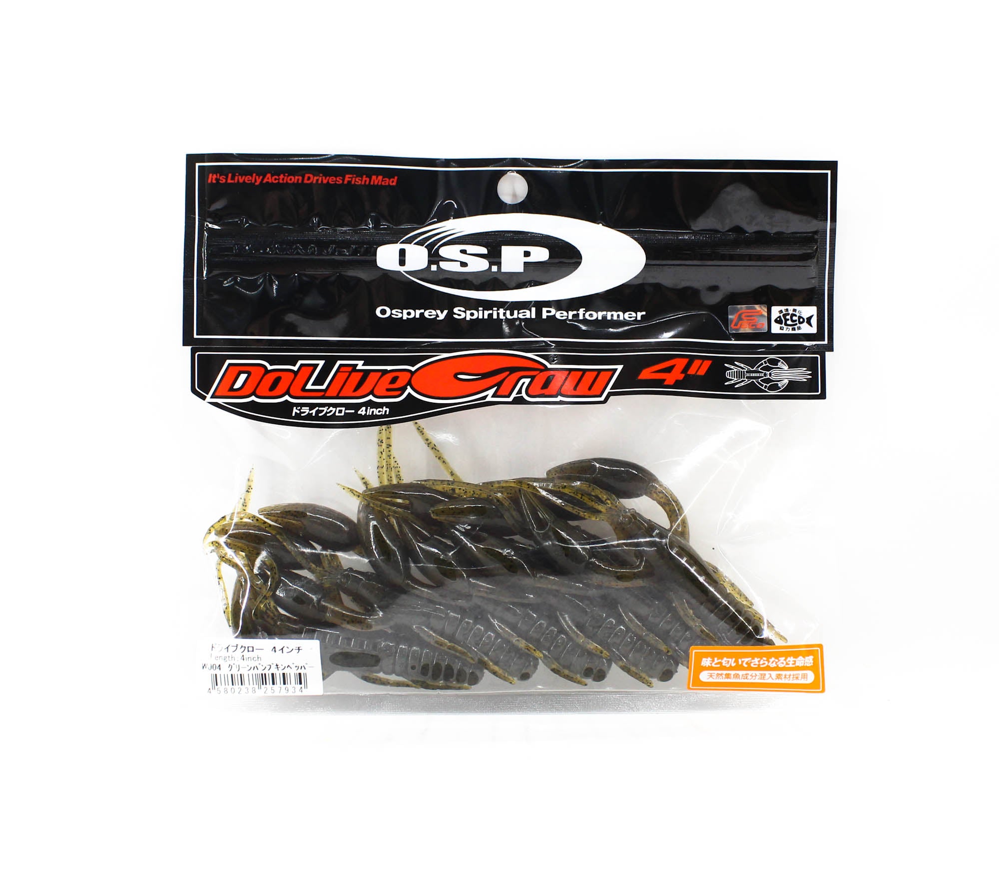 OSP Soft Lure Dolive Craw 4 Inches W-004 (7934)