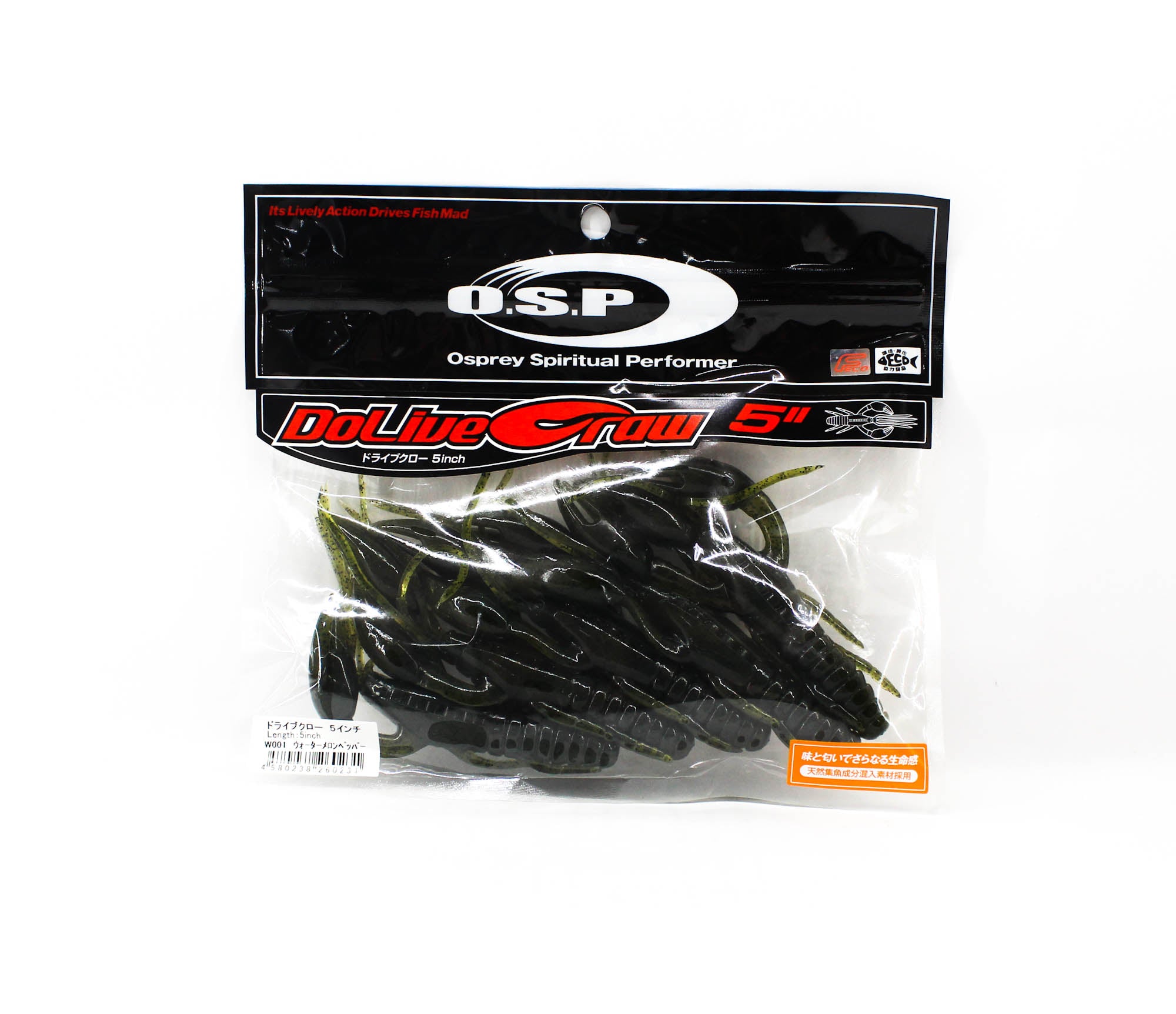 OSP Soft Lure Dolive Craw 5 Inches W-001 (0231)
