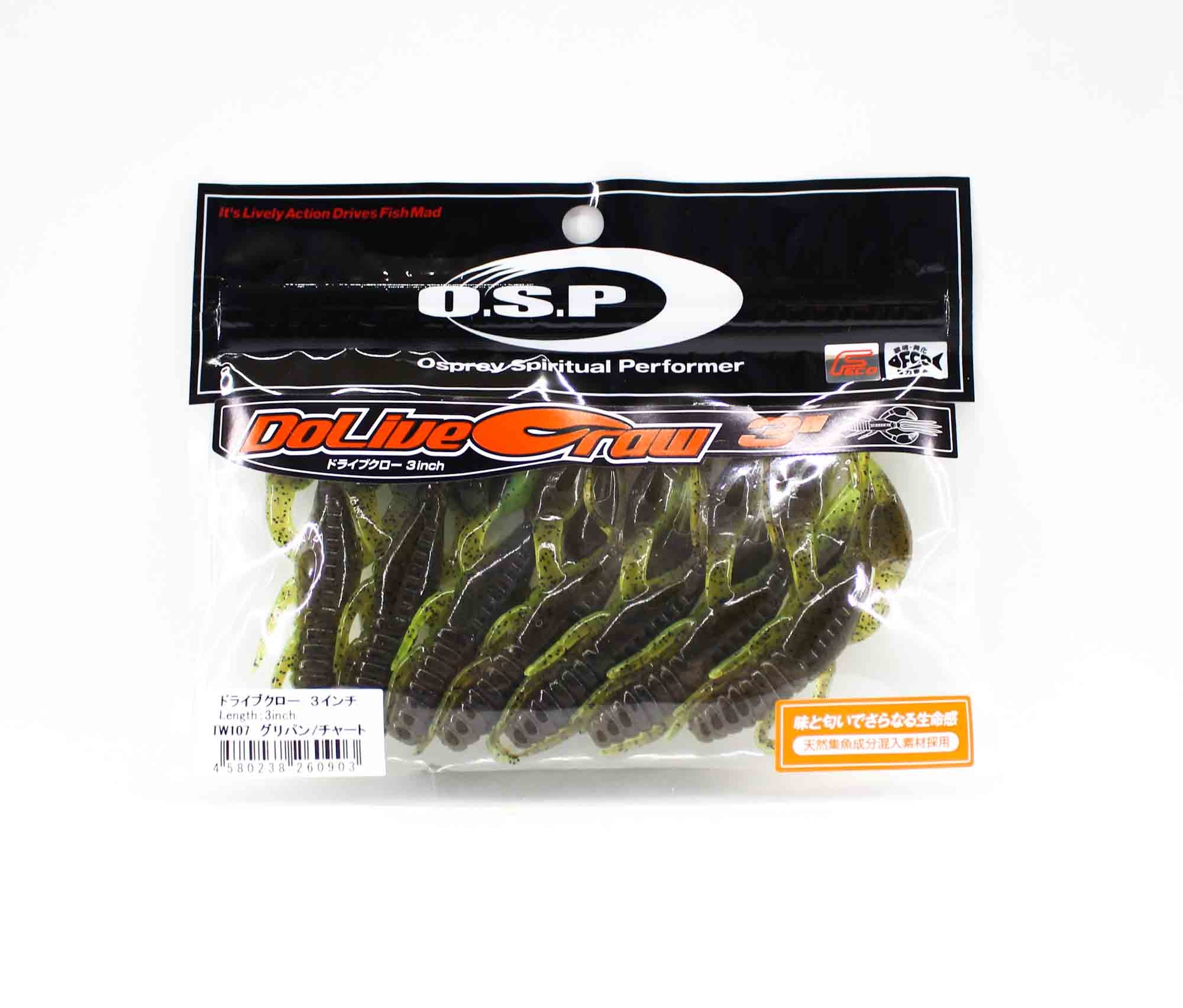 OSP Soft Lure Dolive Craw 3 Inches TW-107 (0903)