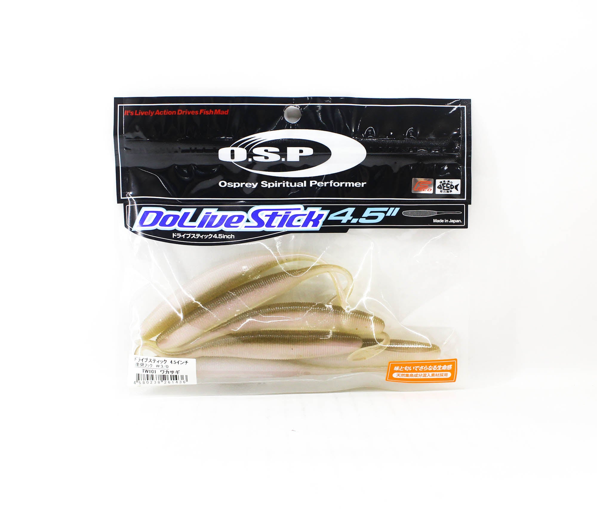 OSP Soft Lure Dolive Stick 4.5 Inches TW-101 (1436)