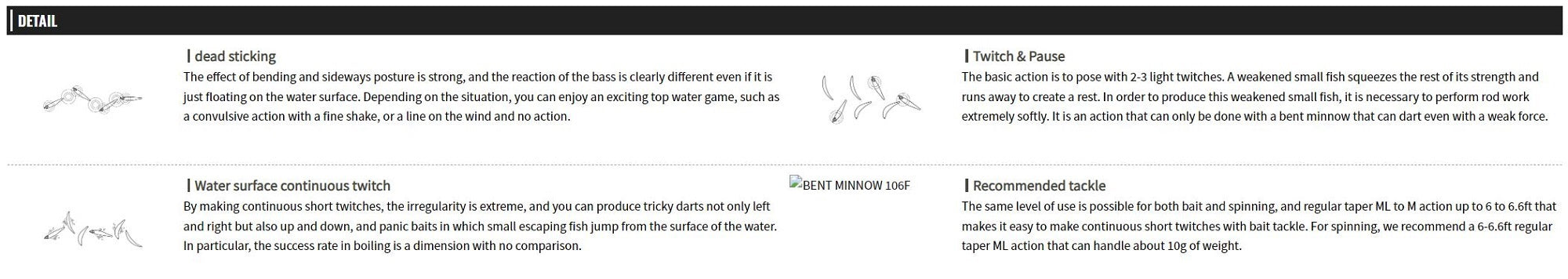 Sale OSP Bent Minnow 106F Floating Minnow Lure T-06 (4550)