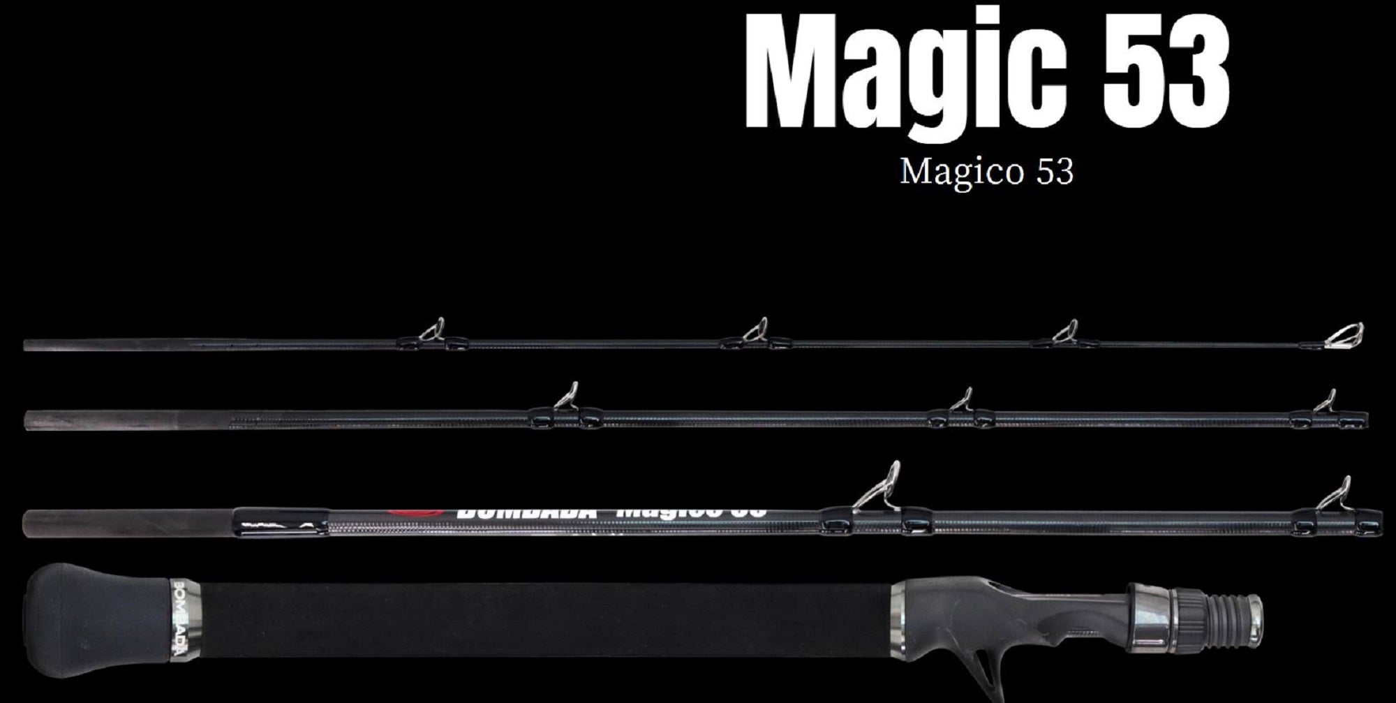 Bombada Rod Baitcast Magico 53 4 piece Travel (5735)