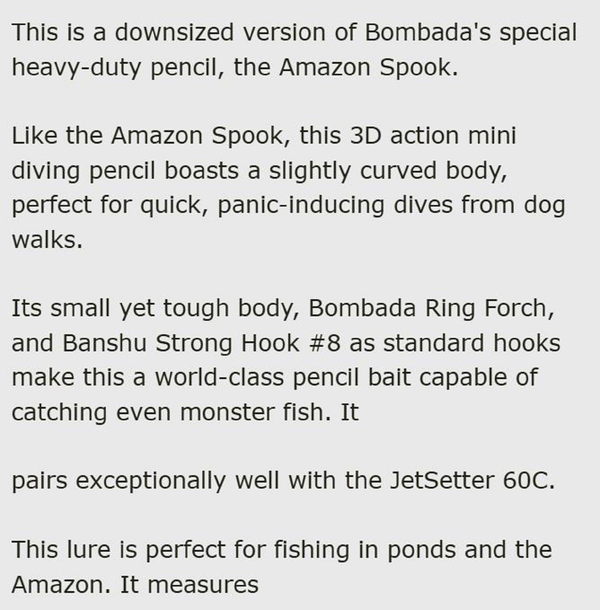 Bombada Amazon Puppy 80mm 10 grams Floating Lure 2 Amazon Chrome (6725)