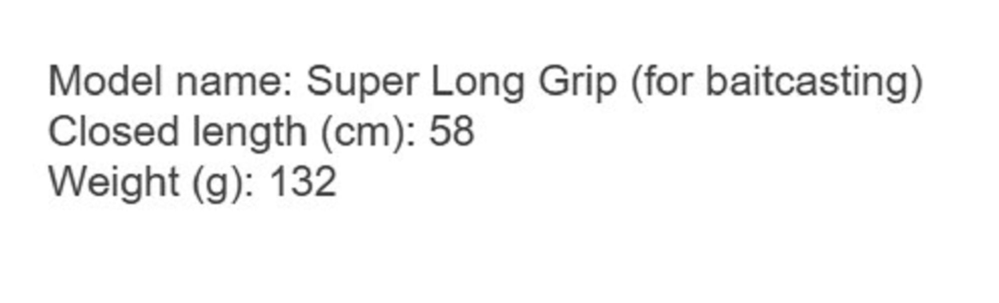Bombada Rod Grip Super Long Grip Part 58cm 132g For Solid Series (7517)