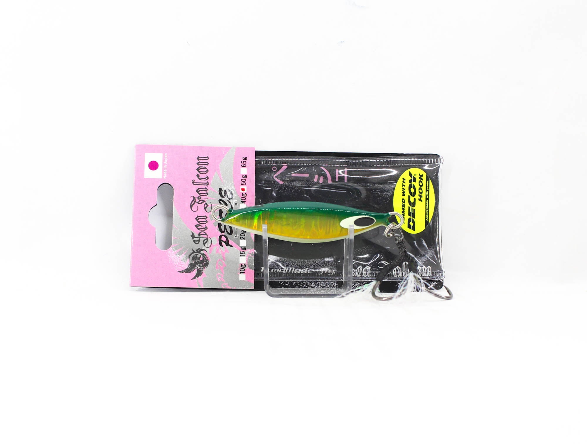 Sea Falcon Metal Jig Pesce 50 grams 01 Green Gold GB (1153)
