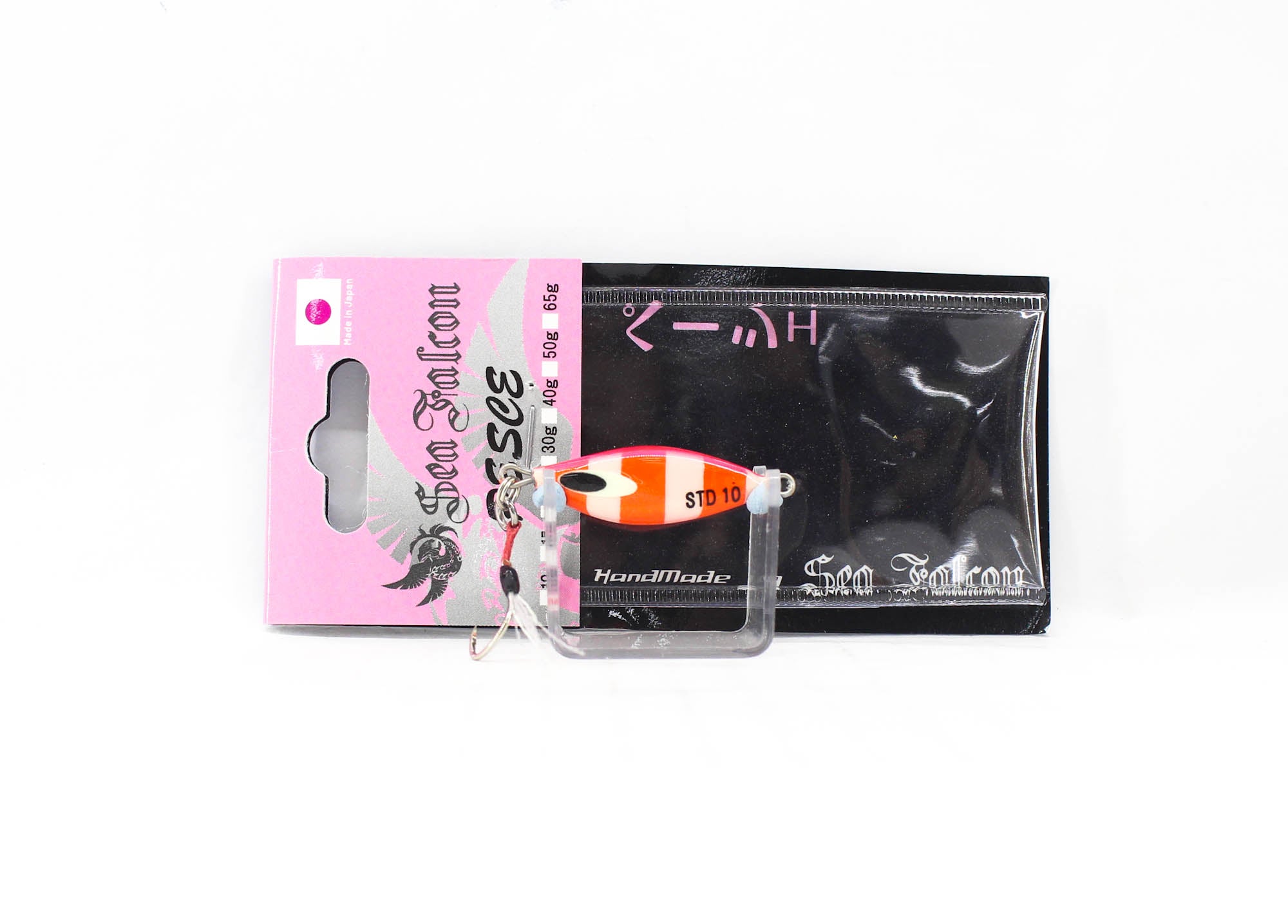 Sea Falcon Metal Jig Pesce 10 grams 07 Pink Orange Zebra Glow (1542)
