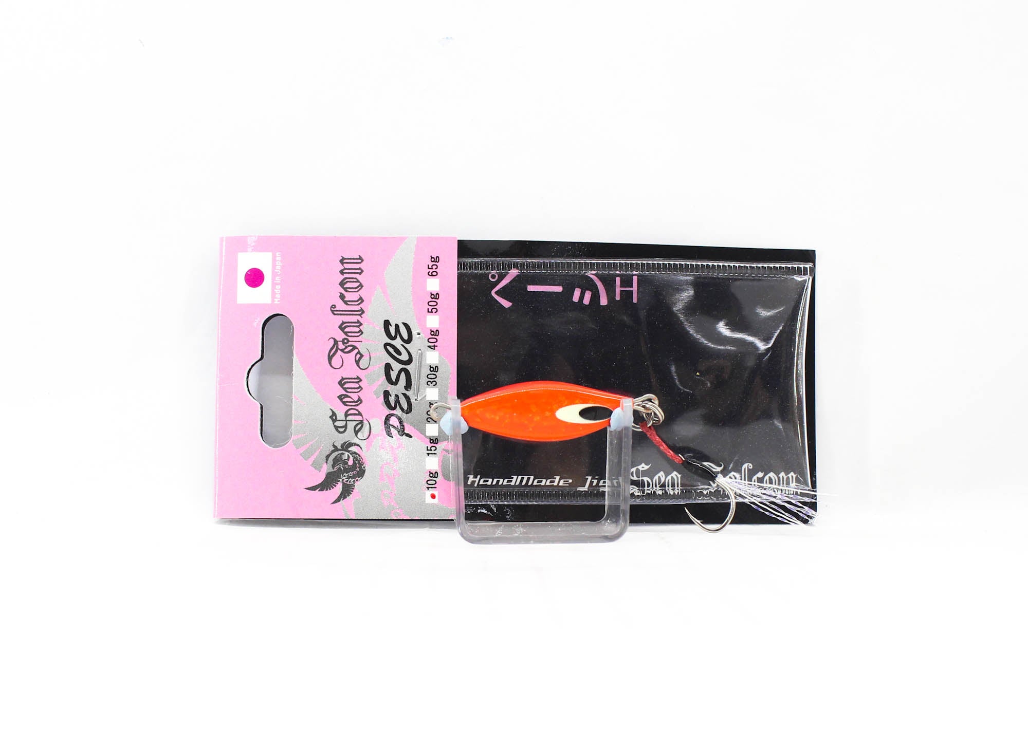 Sea Falcon Metal Jig Pesce 10 grams 07 Pink Orange Zebra Glow (1542)