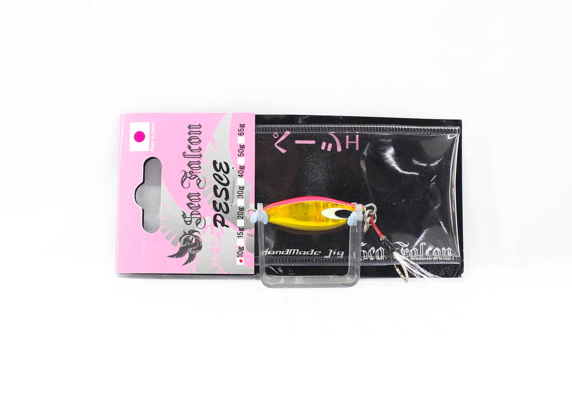 Sea Falcon Metal Jig Pesce 10 grams 08 Pink Gold Zebra Glow (1559)