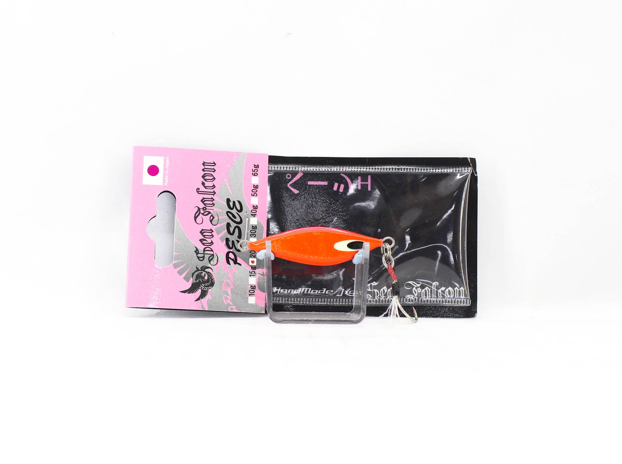 Sea Falcon Metal Jig Pesce 20 grams 07 Pink Orange Zebra Glow (1764)