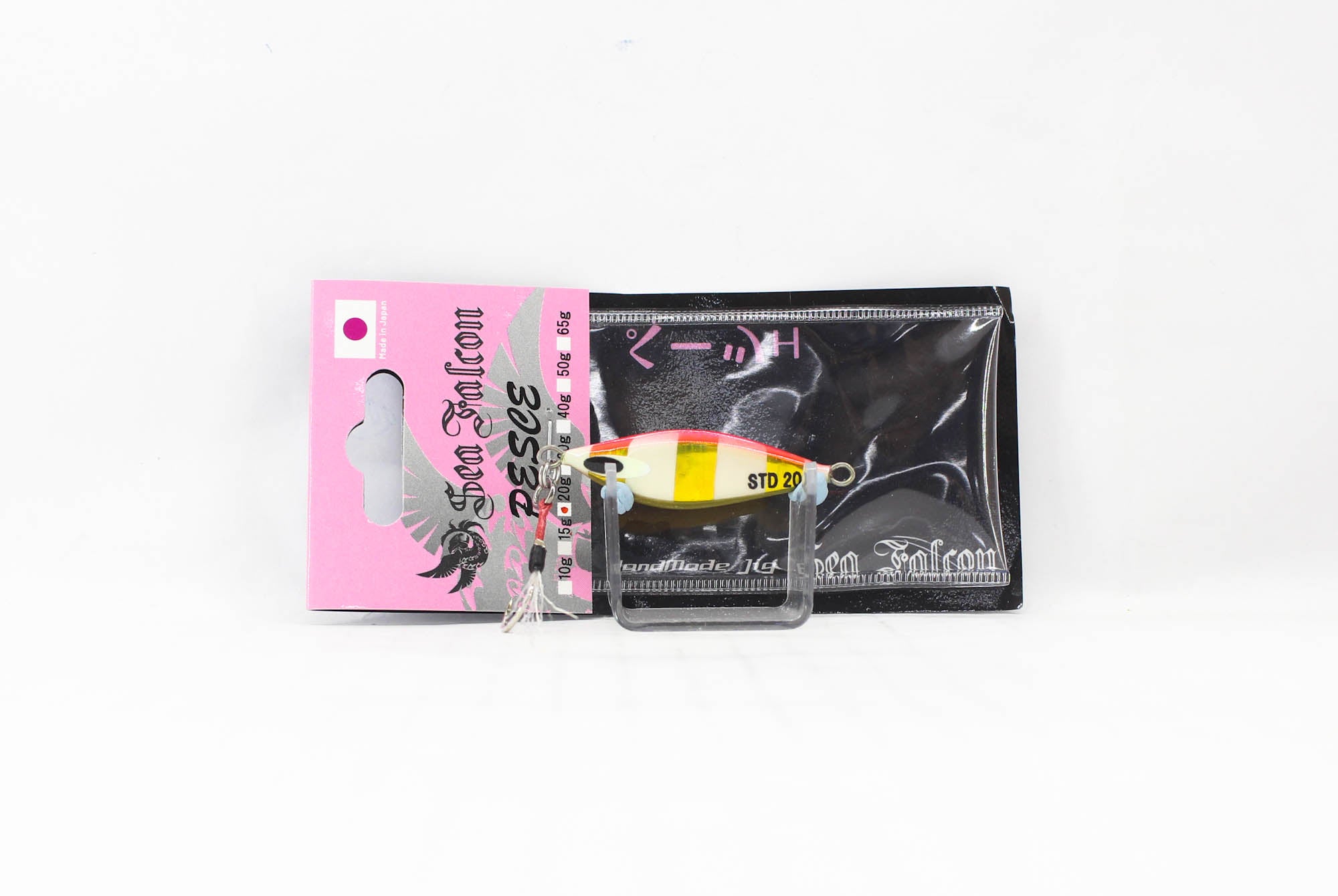 Sea Falcon Metal Jig Pesce 20 grams 08 Pink Gold Zebra Glow (1771)