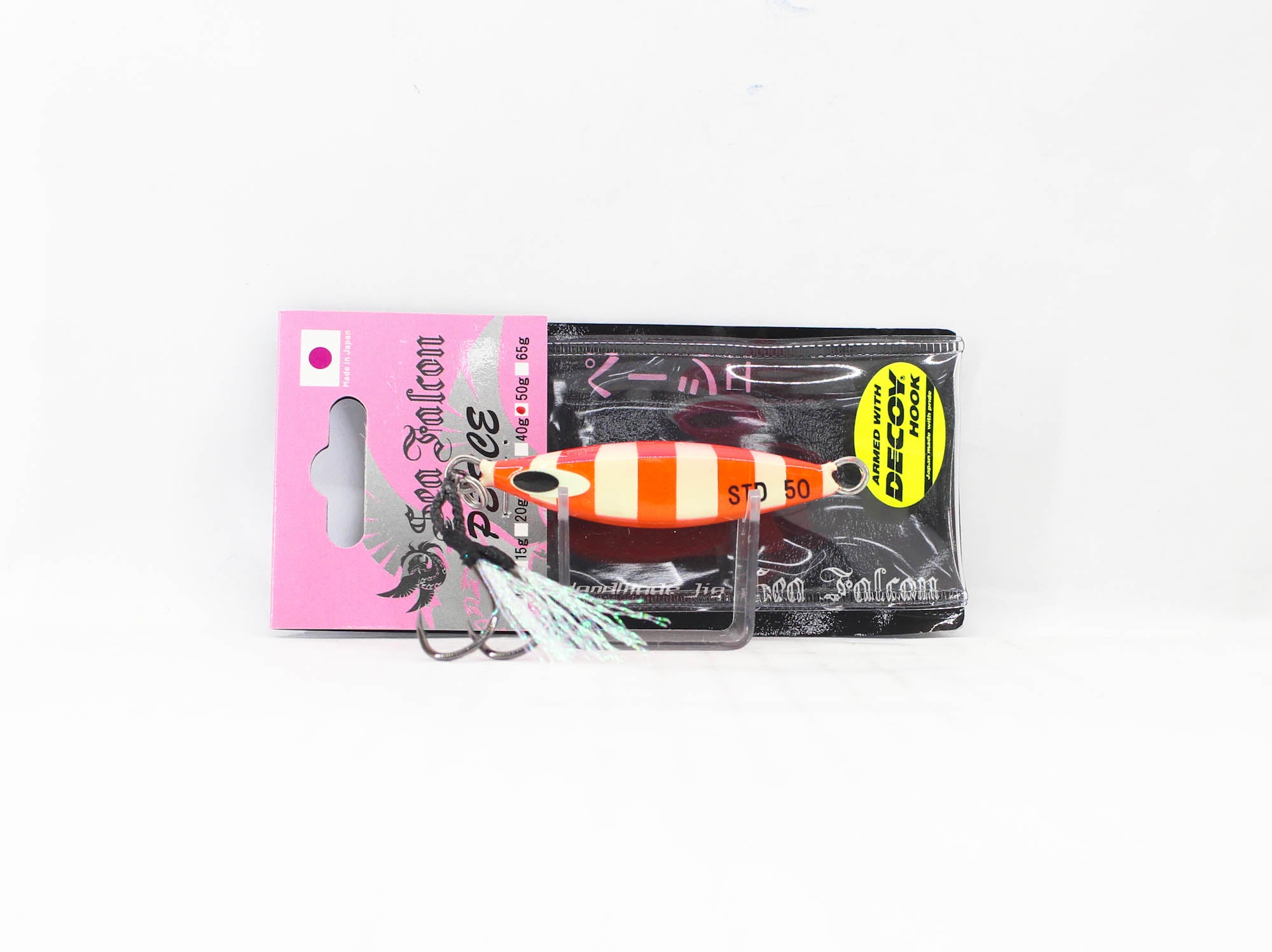 Sea Falcon Metal Jig Pesce 50 grams 07 Pink Orange Zebra Glow (2099)