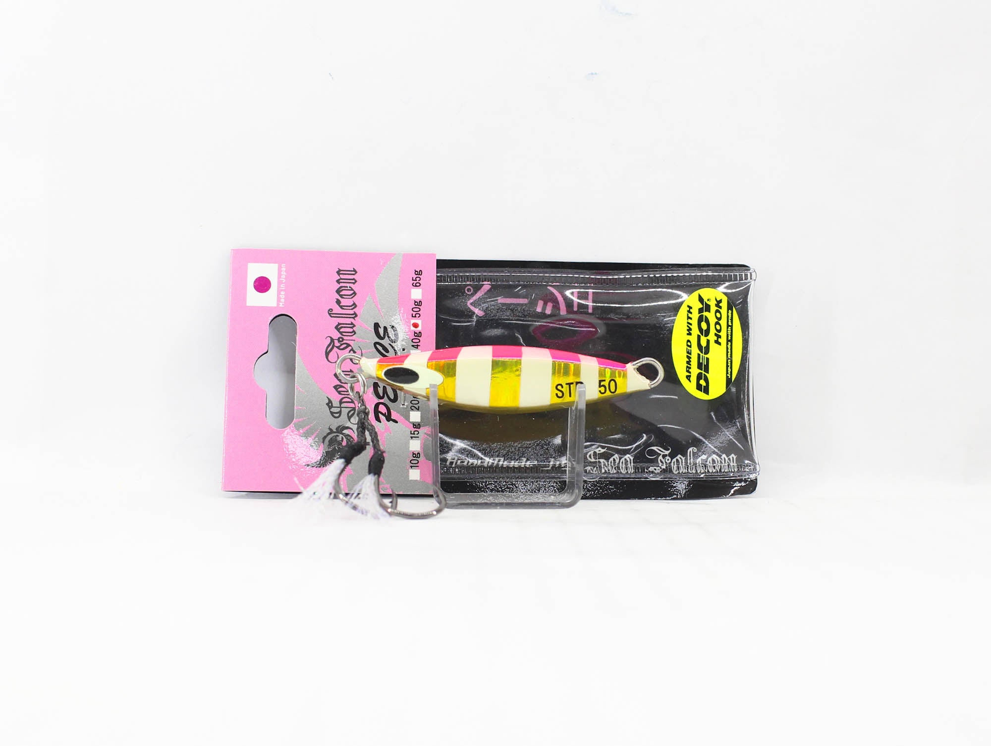 Sea Falcon Metal Jig Pesce 50 grams 08 Pink Gold Zebra Glow (2105)