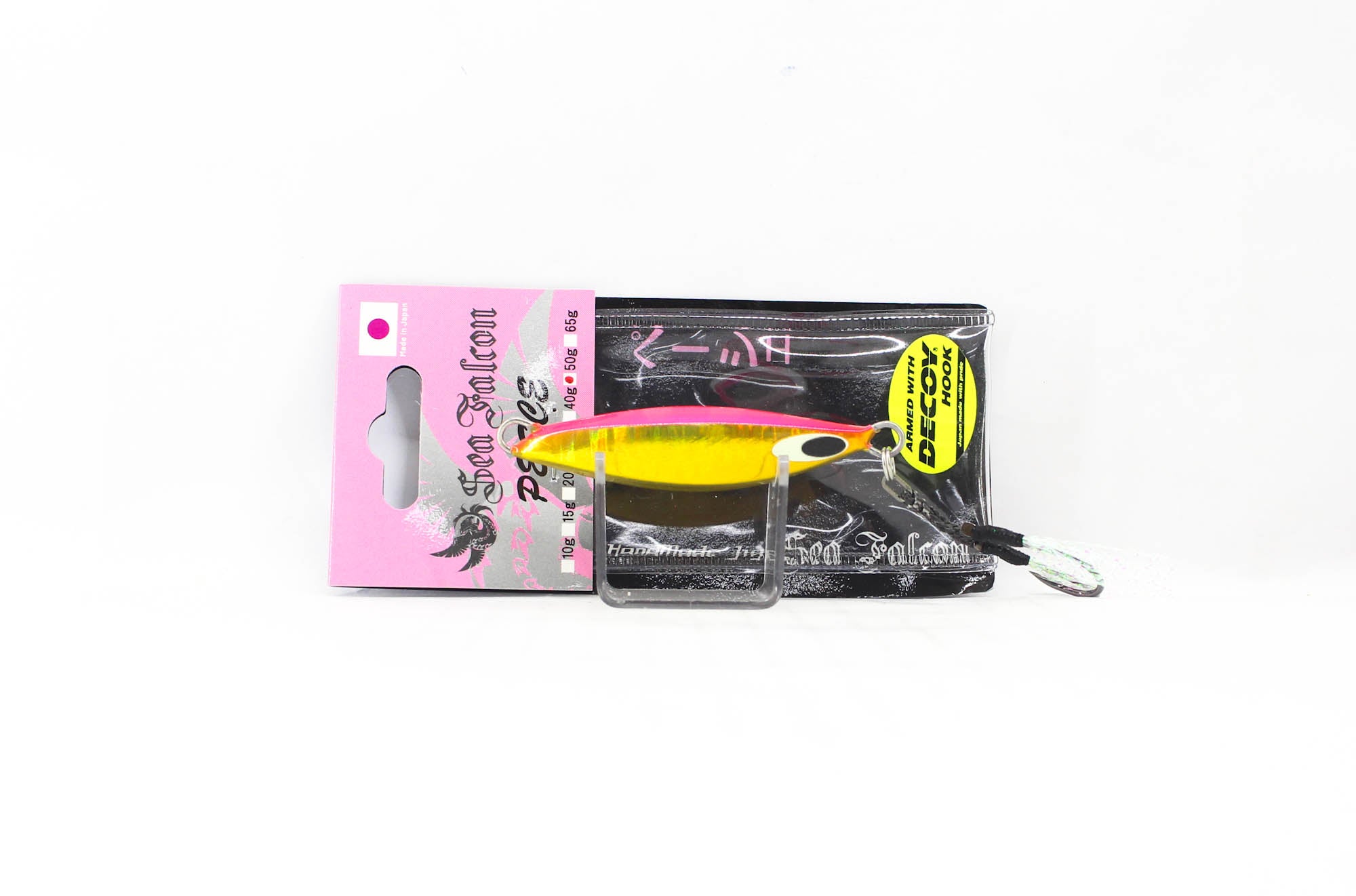 Sea Falcon Metal Jig Pesce 50 grams 08 Pink Gold Zebra Glow (2105)