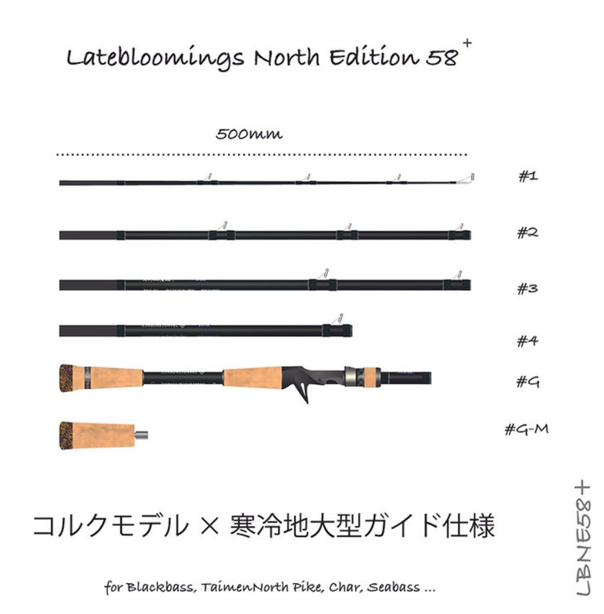 Transcendence Rod Baitcast Late Bloomings North Edition 58+ (1249)