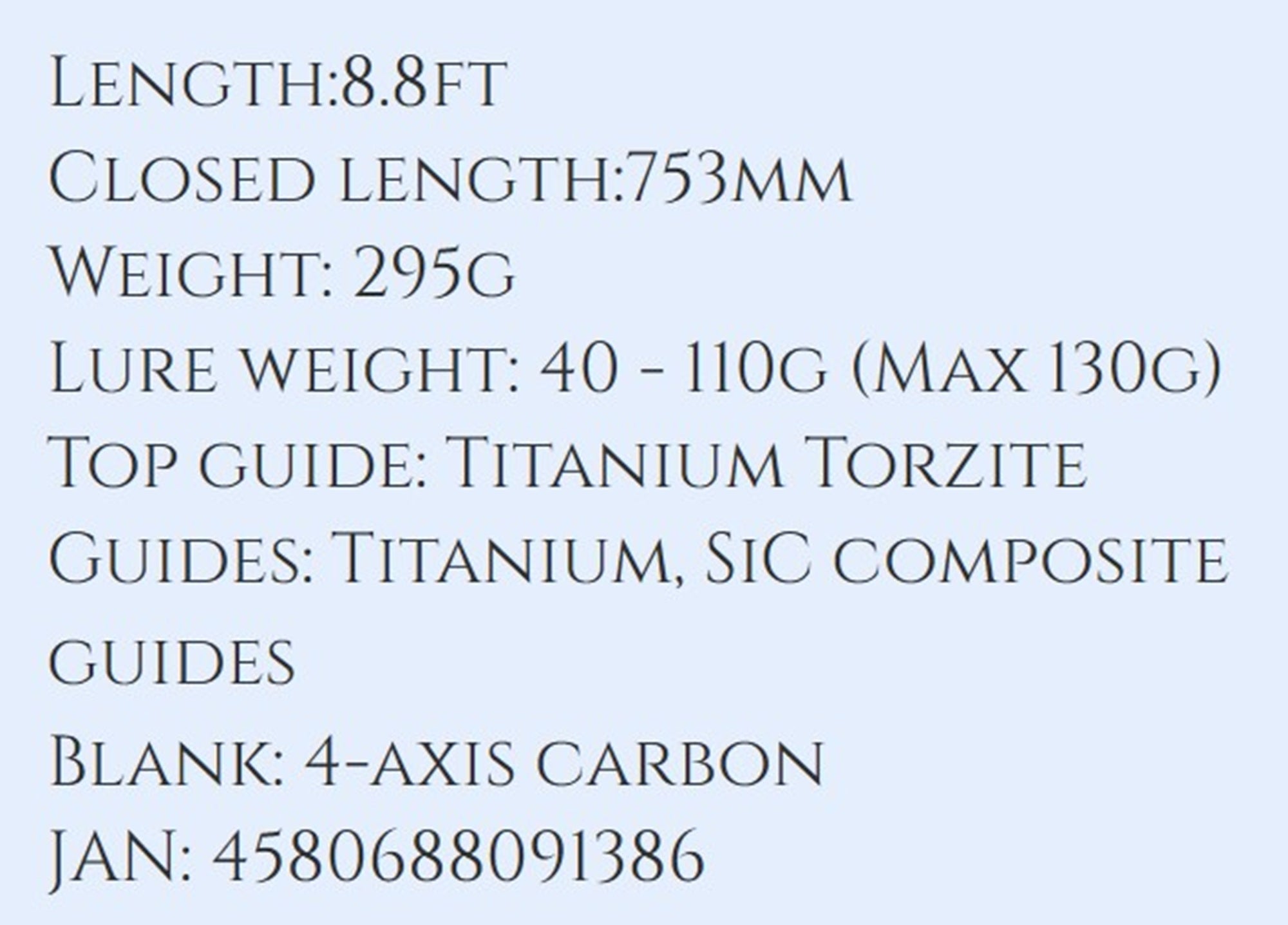 Transcendence Rod Spinning Foehn 88S 4 Piece (1386)