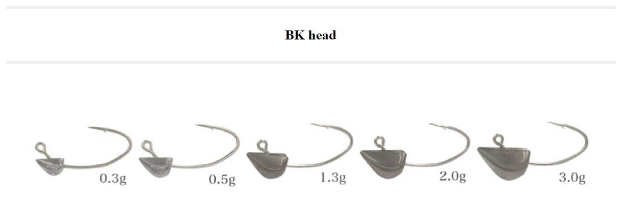 Thirty Four Jig Head B.K Head 3.0 grams 3 per pack (5708)