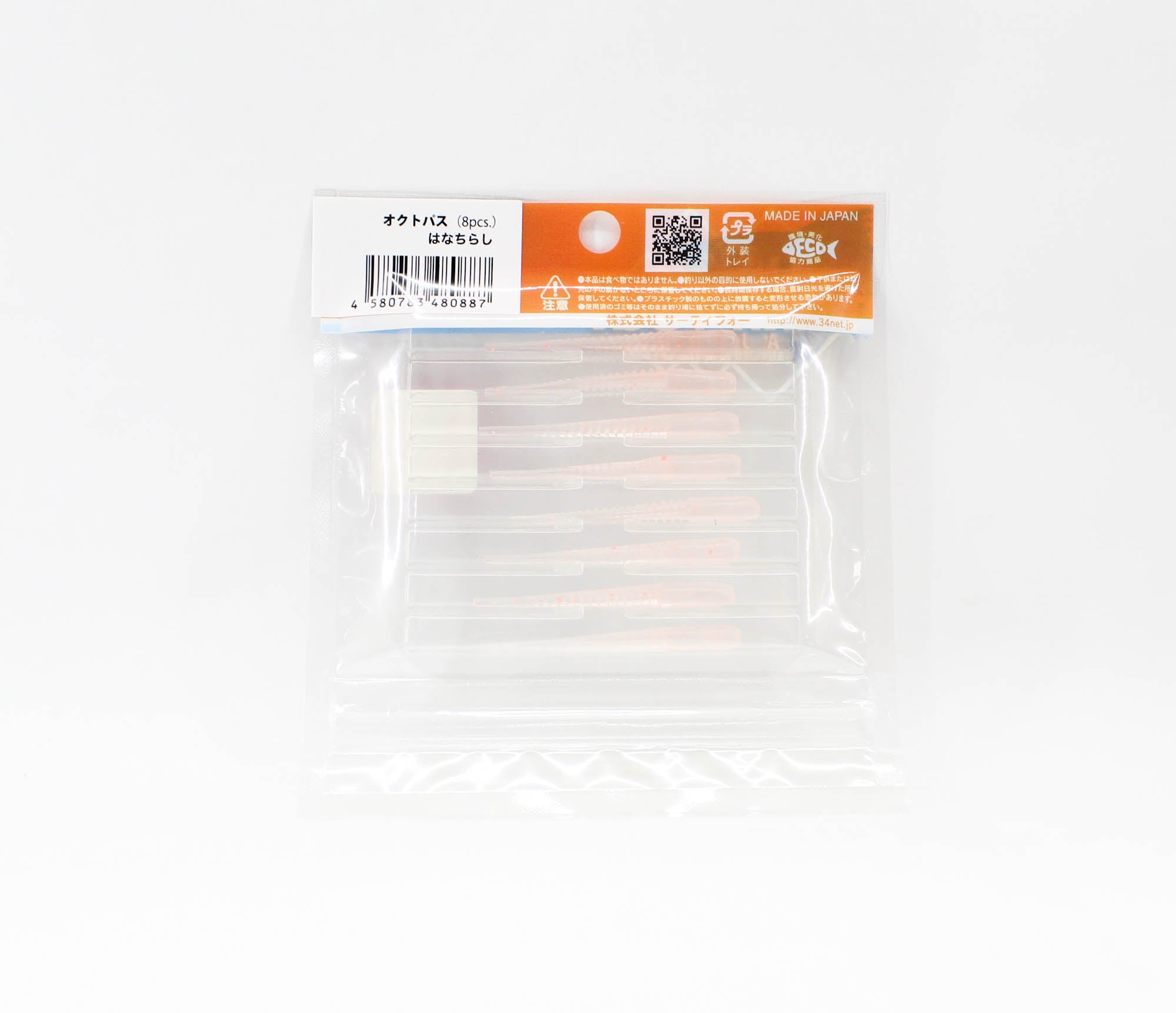 Thirty Four Soft Lure Octpus 1.8 Inch 8 per pack Hanatirashi (0887)