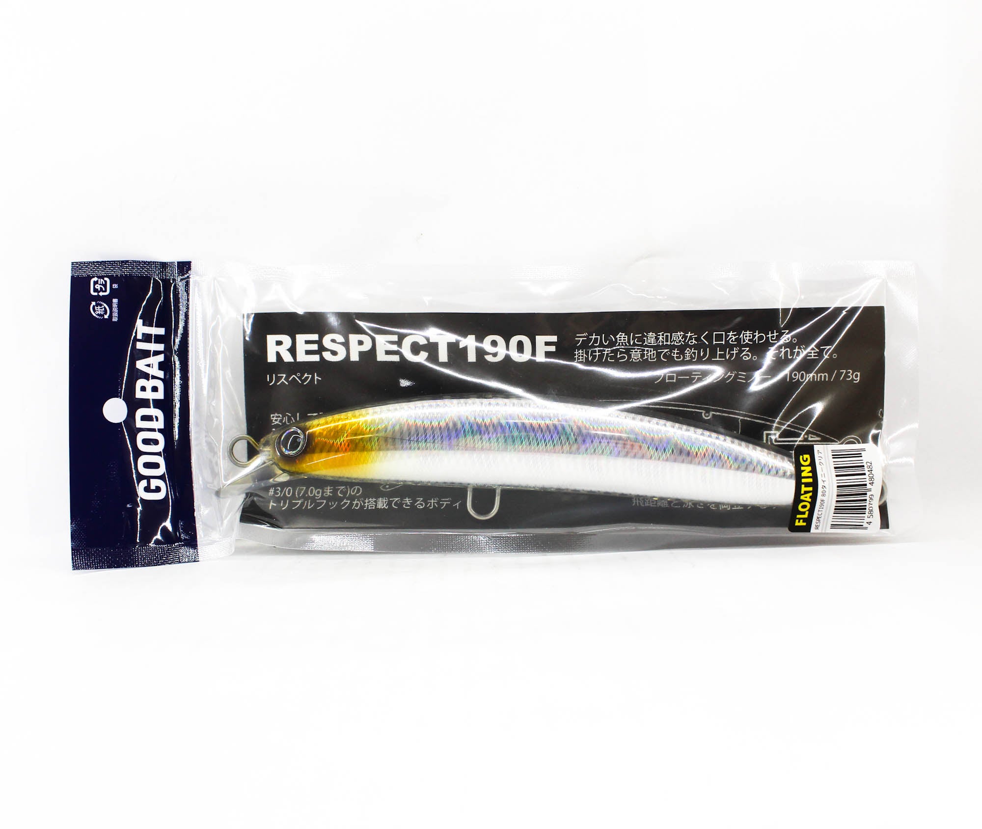 Good Bait Respect 190F 190mm 73 grams Floating Lure 80 Tiny Clear (0482)